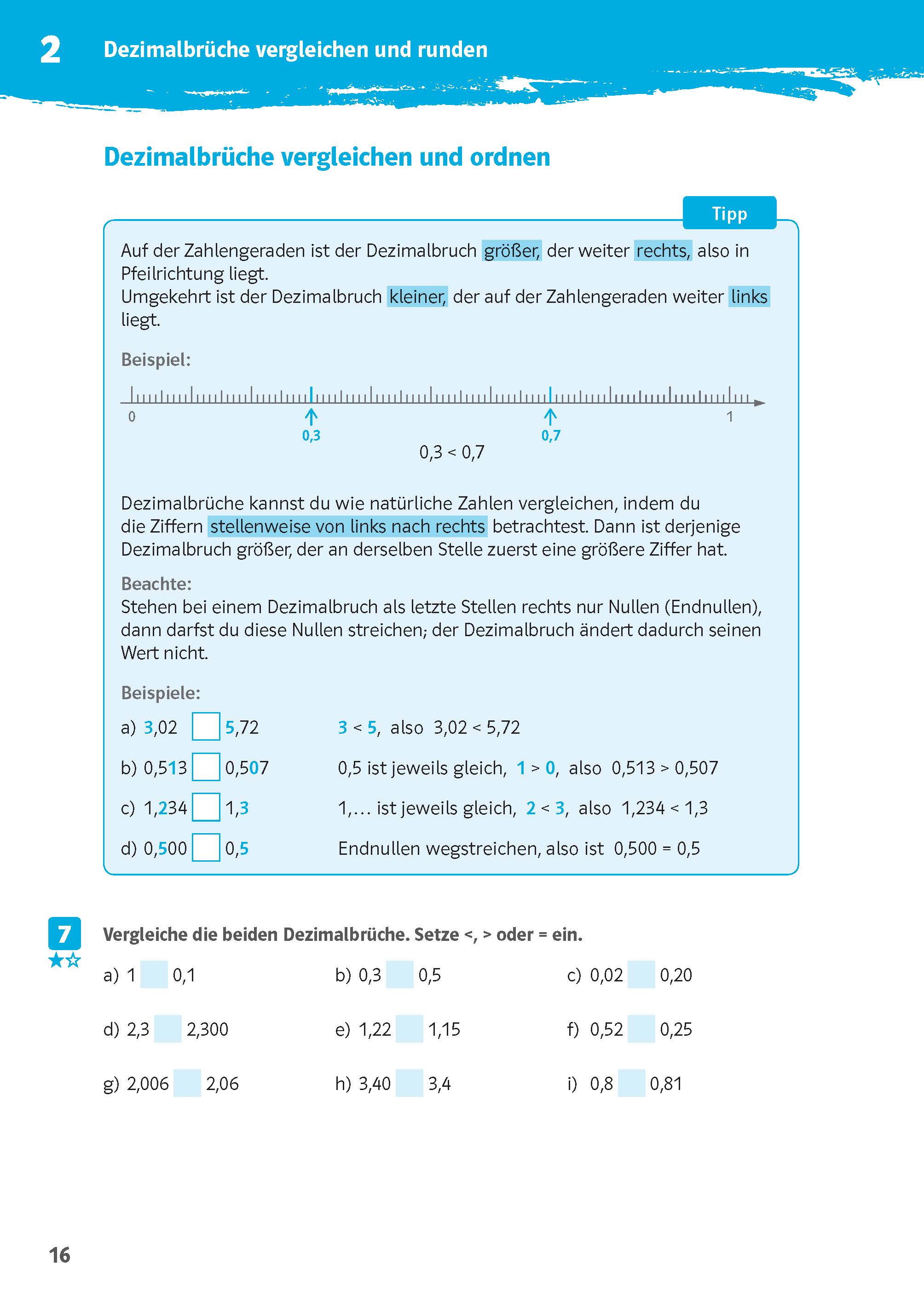 Klett 10-Minuten-Training Mathematik Rechnen mit Dezimalbrüchen 6. Klasse