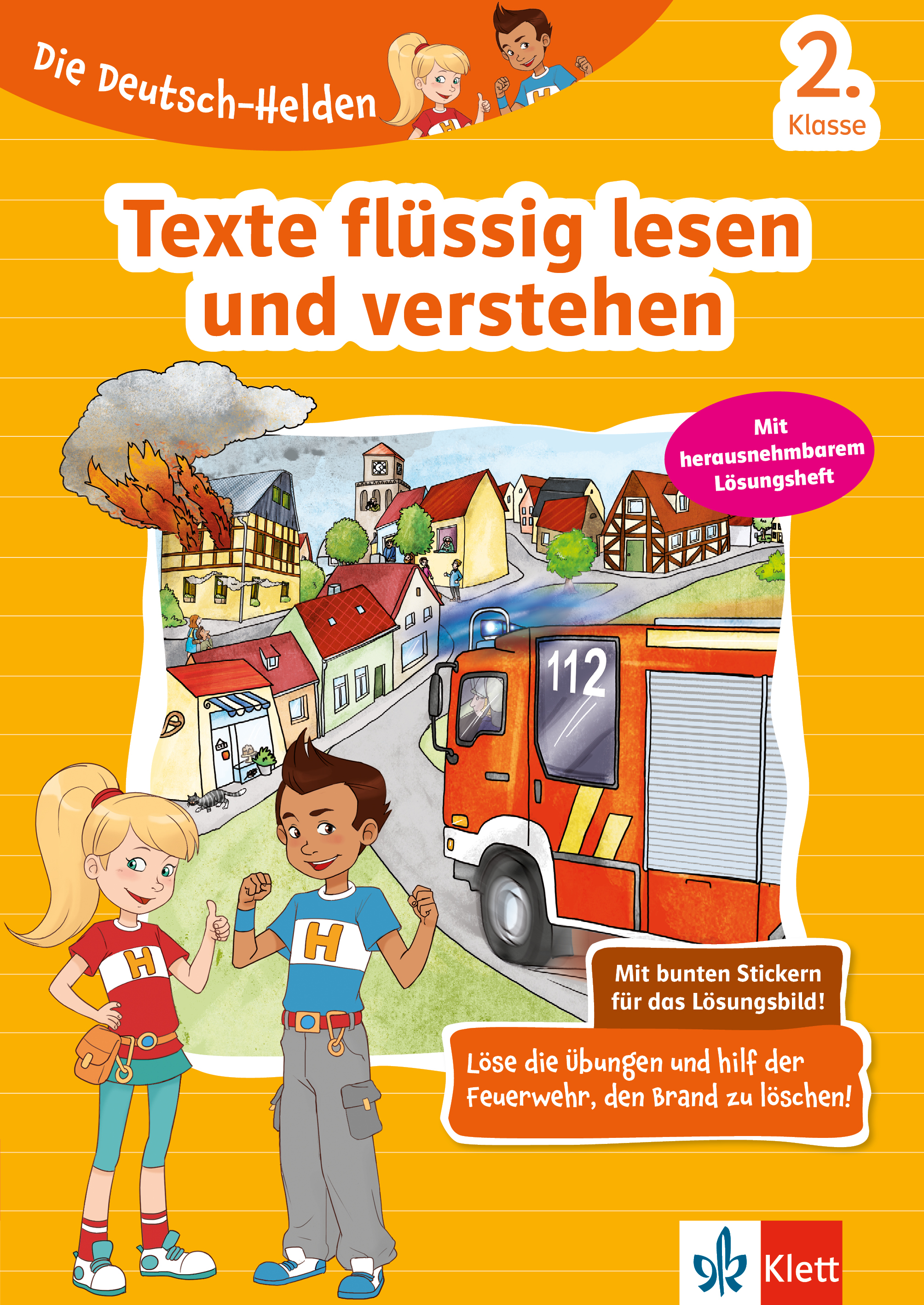 Klett Die Deutsch-Helden: Texte flüssig lesen und verstehen 2. Klasse