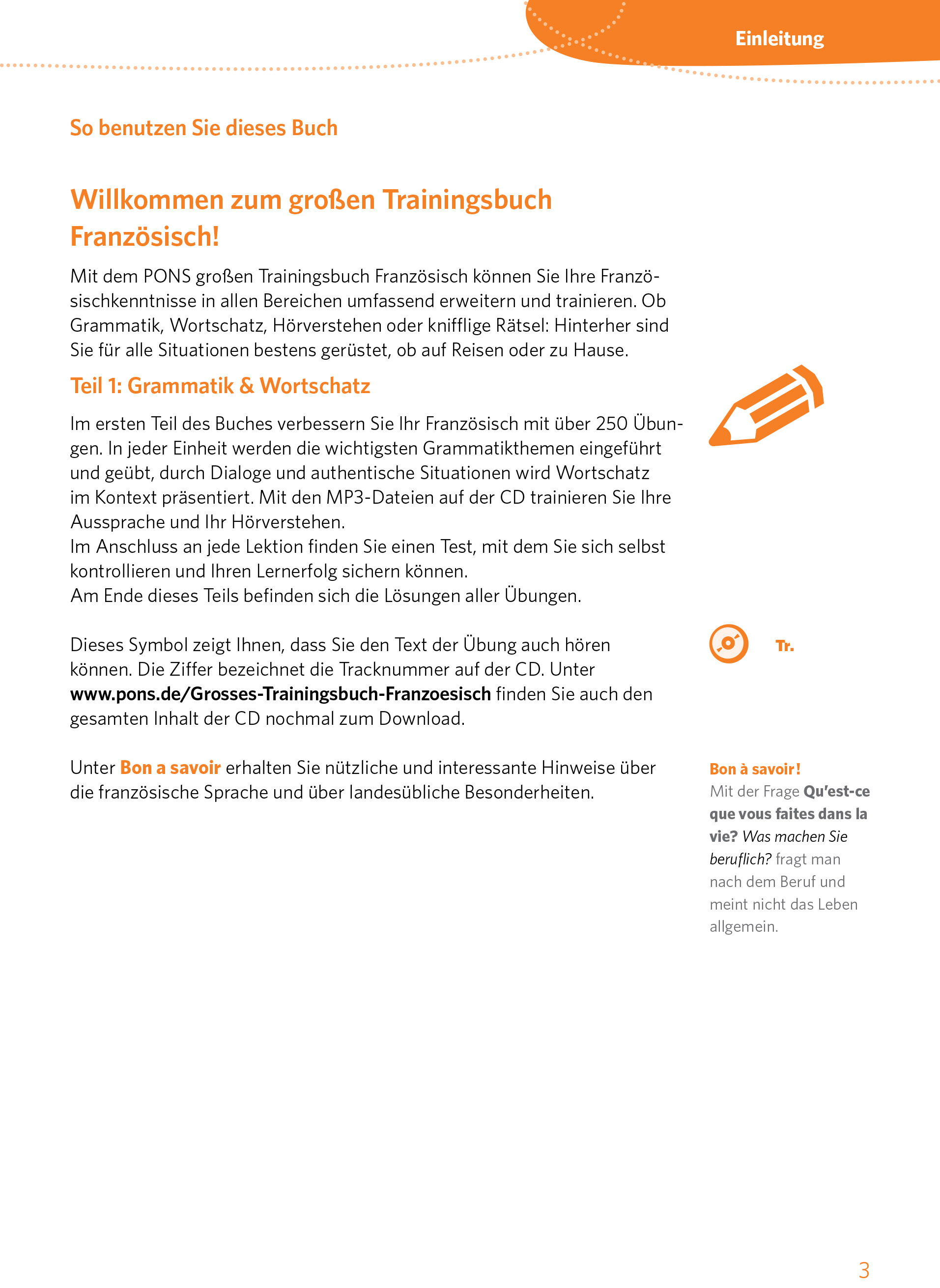 PONS Das große Trainingsbuch Französisch