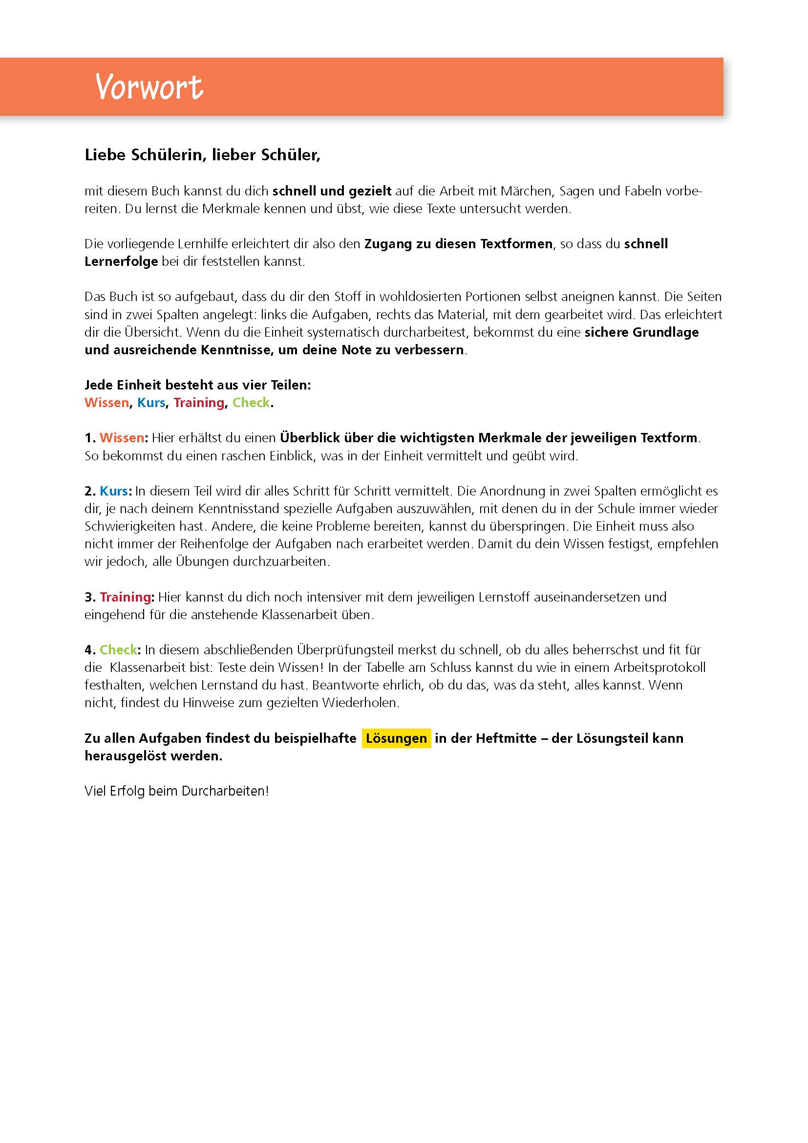 Auf den Punkt gebracht: Märchen, Sagen und Fabeln untersuchen – Deutsch 5./6. Klasse