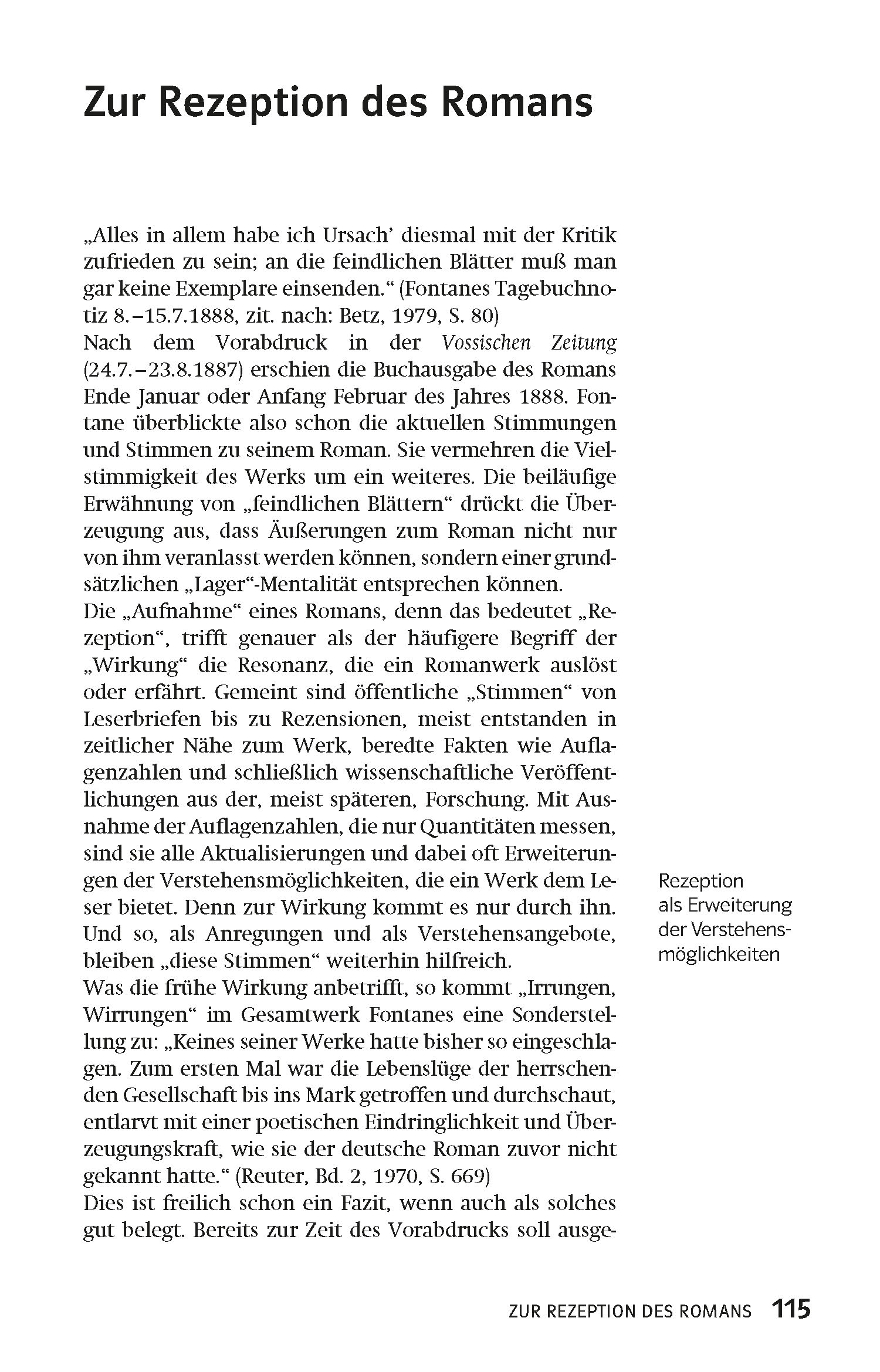 Klett Lektürehilfen Theodor Fontane, Irrungen, Wirrungen