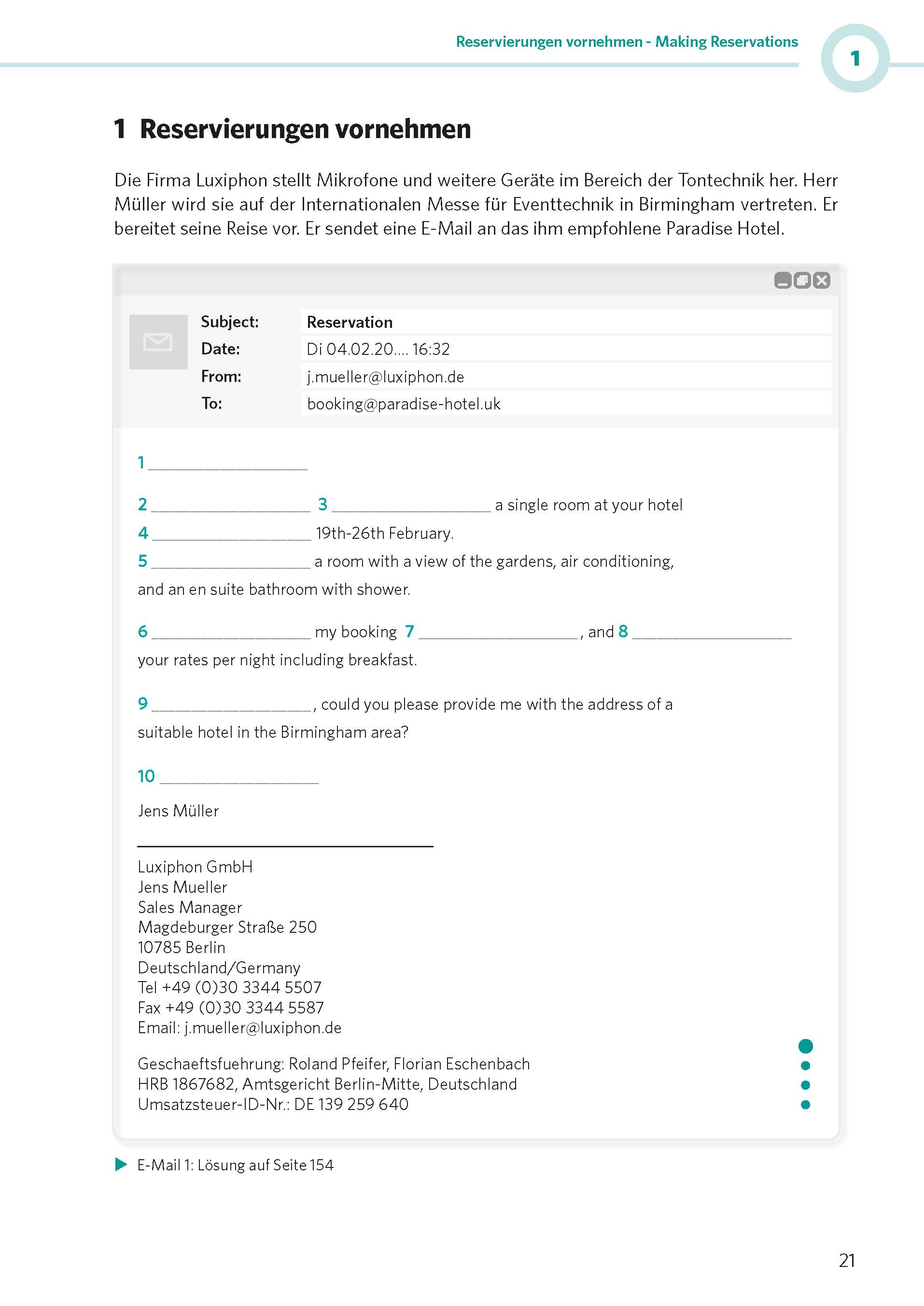 PONS Bürokommunikation Englisch