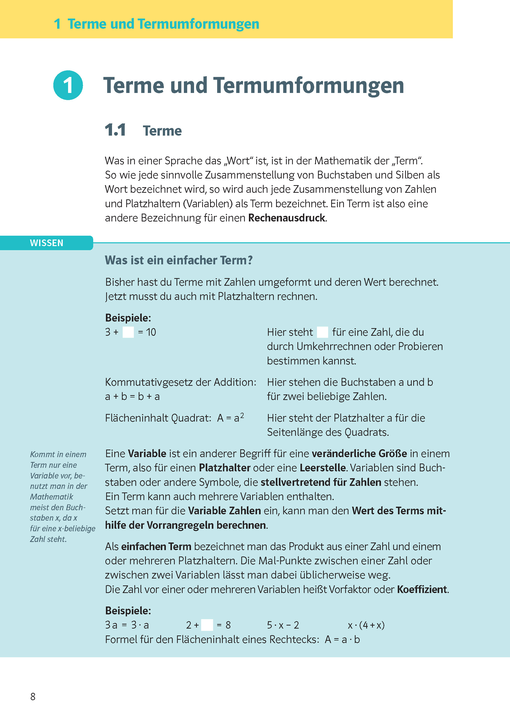 Klett KomplettTrainer Gymnasium Mathematik 8. Klasse