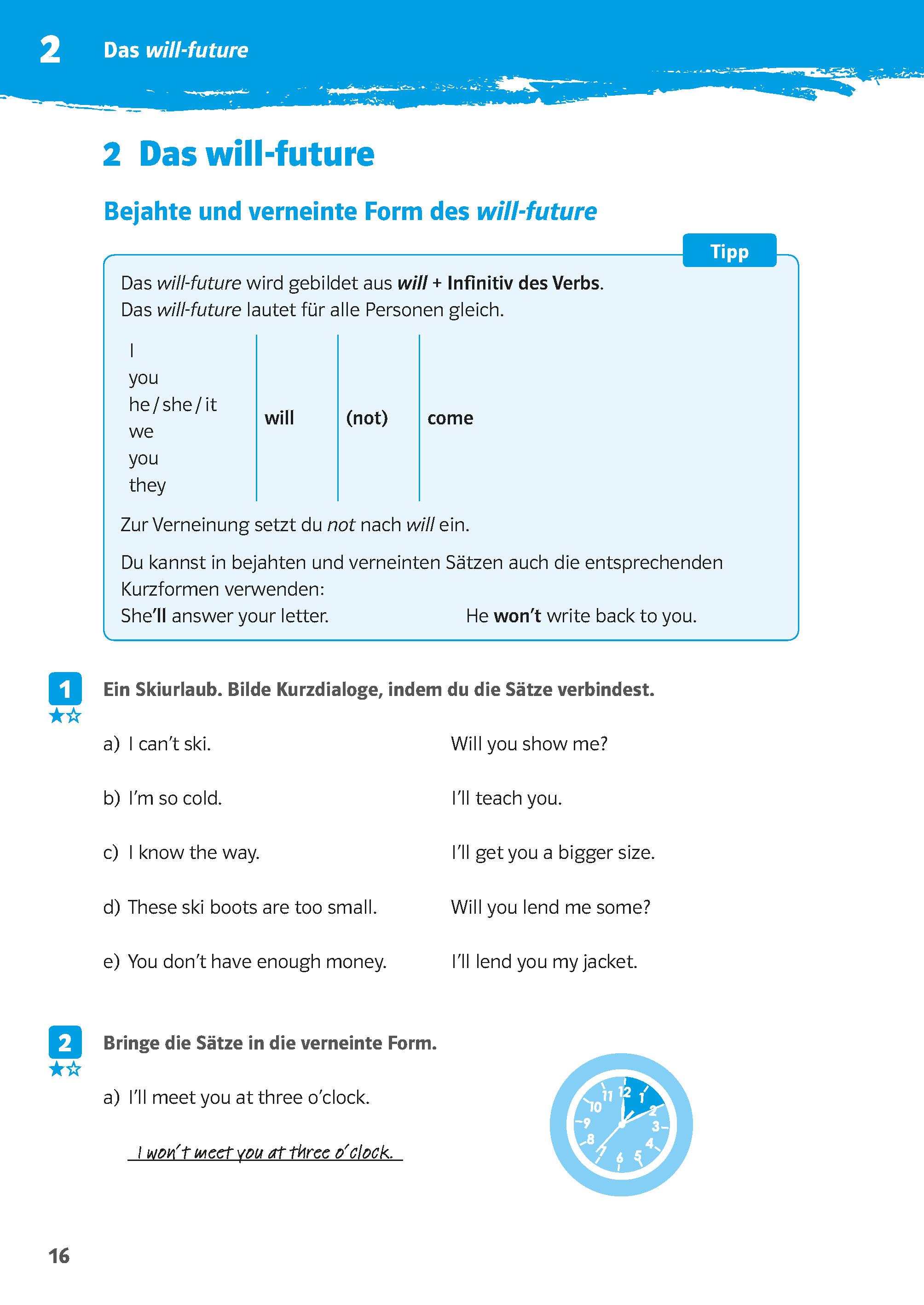 Klett 10-Minuten-Training Englisch Grammatik Future Tenses 6.- 8. Klasse