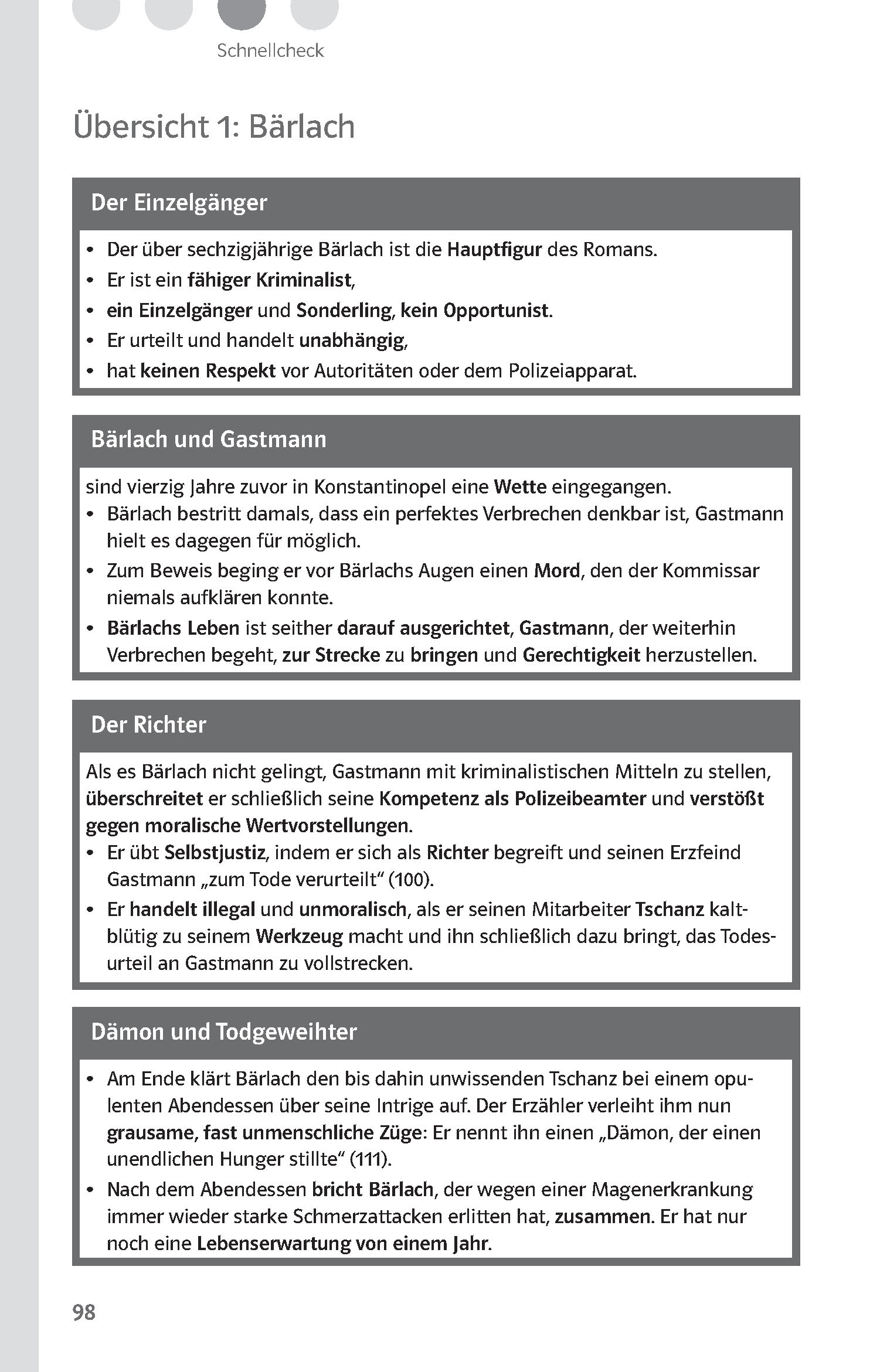 Klett Lektürehilfen Friedrich Dürrenmatt, Der Richter und sein Henker