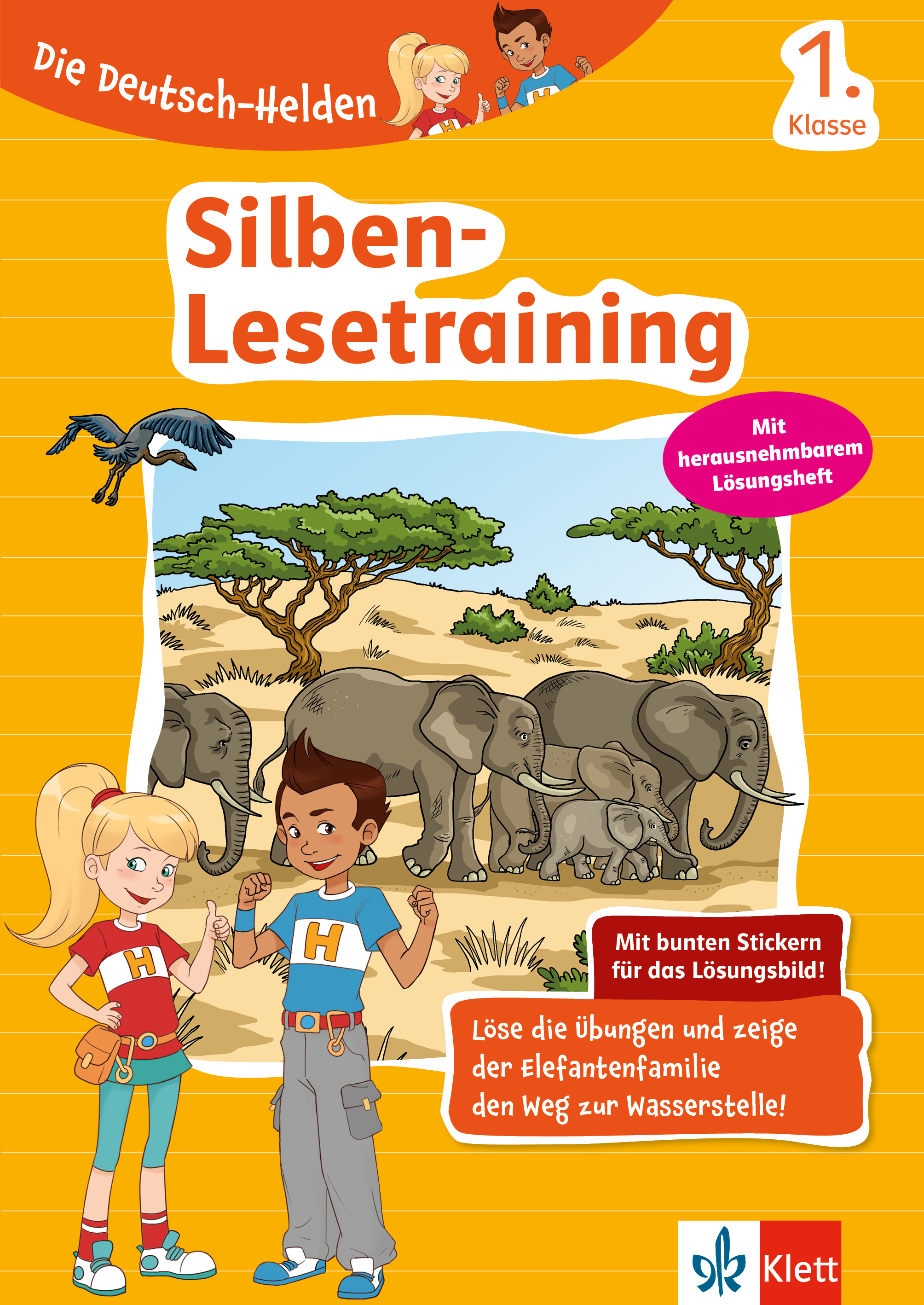 Klett Die Deutsch-Helden: Silben-Lesetraining 1. Klasse