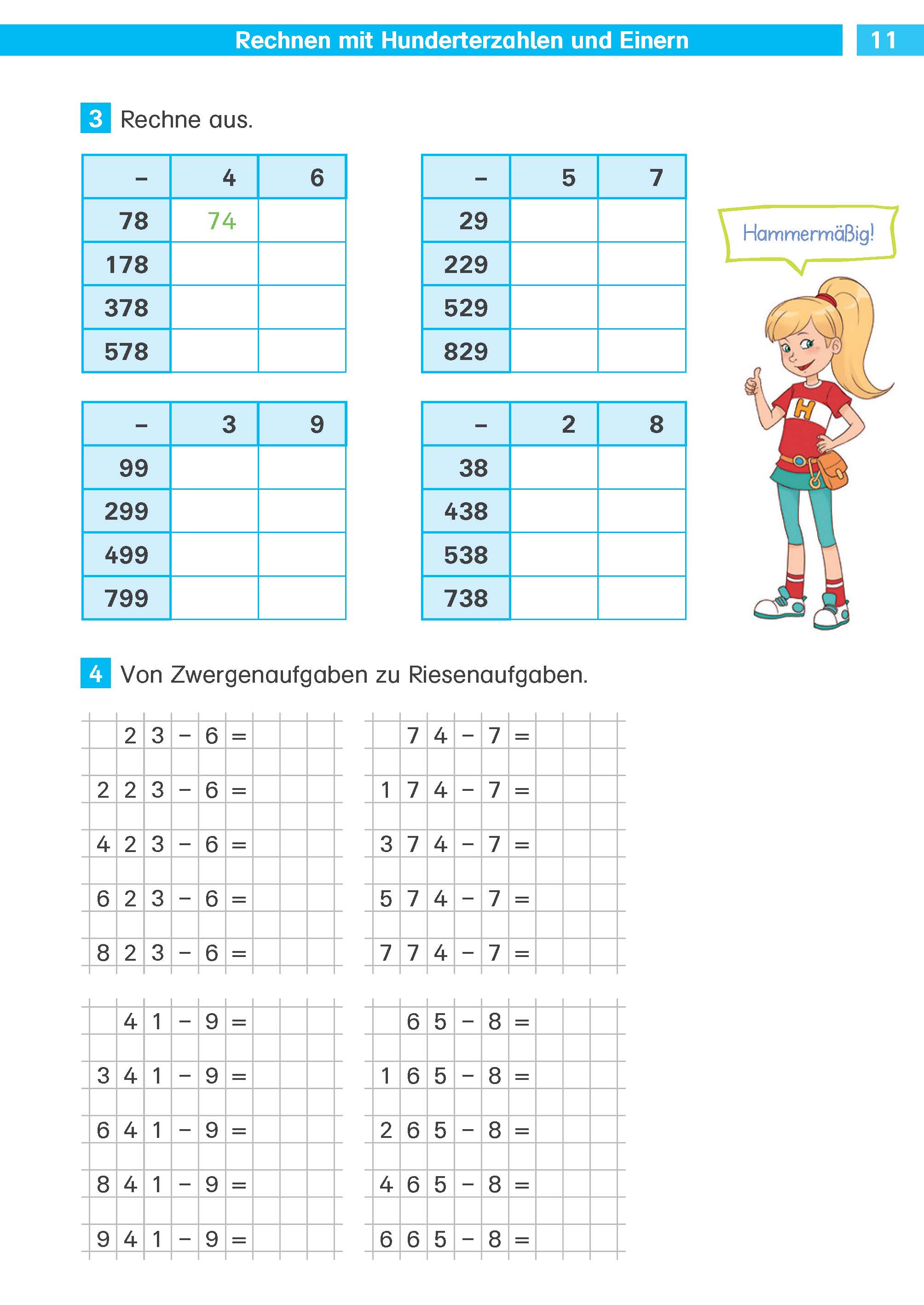 Klett Die Mathe-Helden: Das große Übungsbuch für Mathe-Helden 3. Klasse