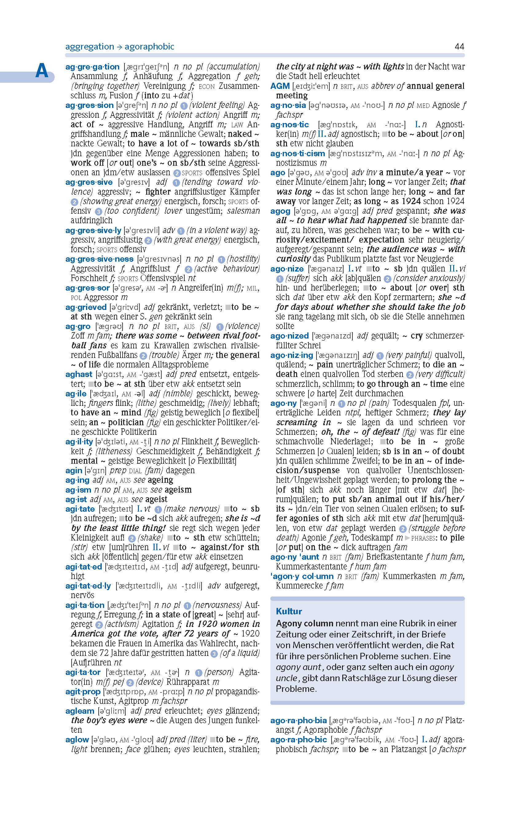 PONS Wörterbuch Schule und Studium Englisch - Deutsch, Band 1