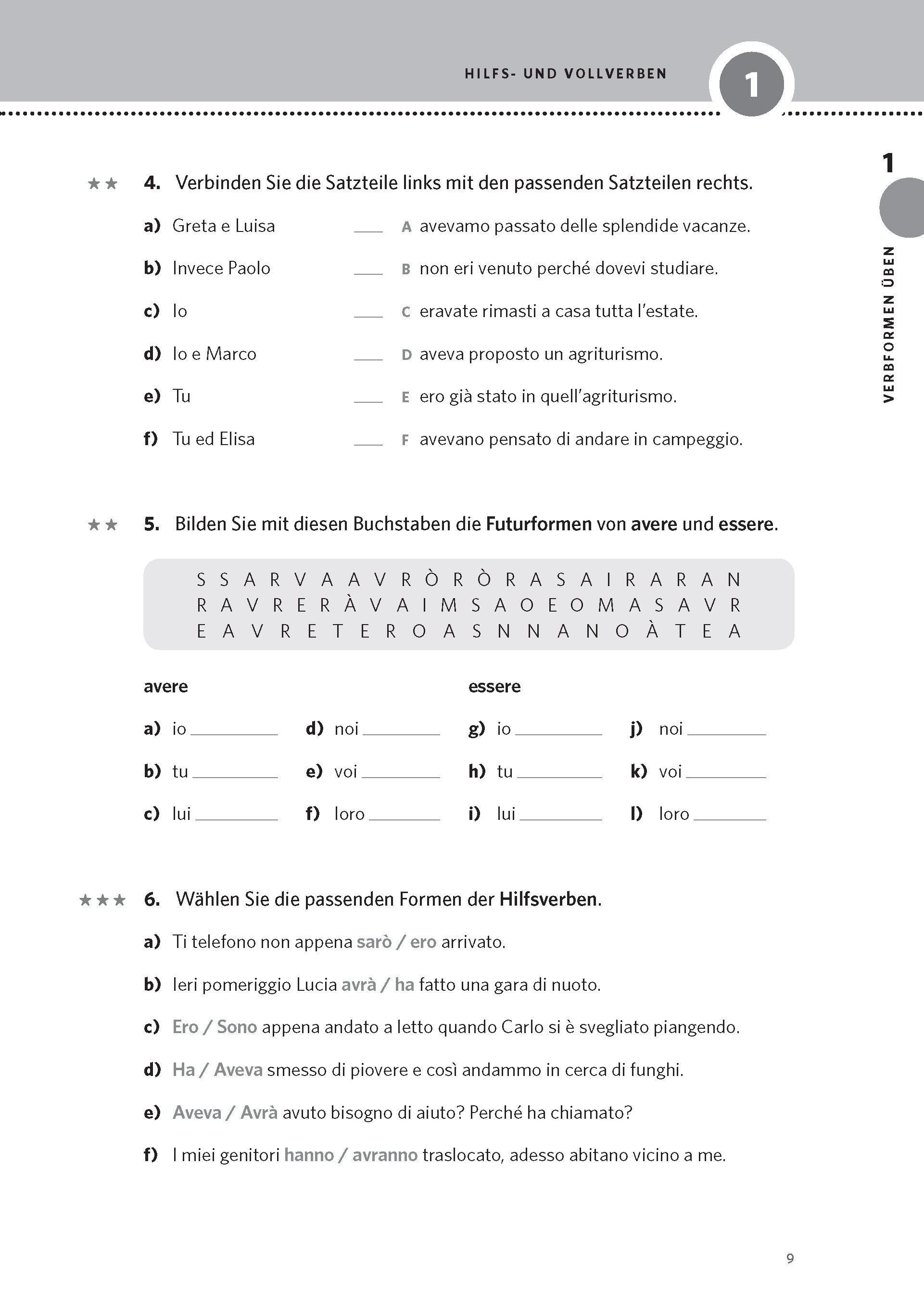 PONS Verben & Zeiten trainieren Italienisch