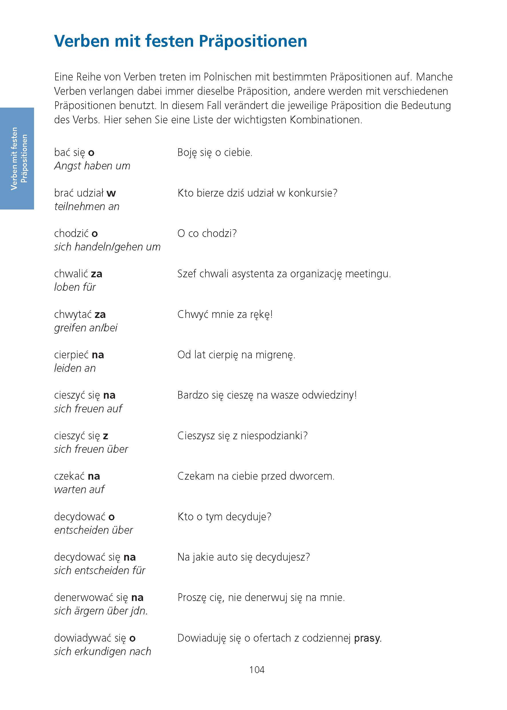 PONS Verbtabellen Polnisch