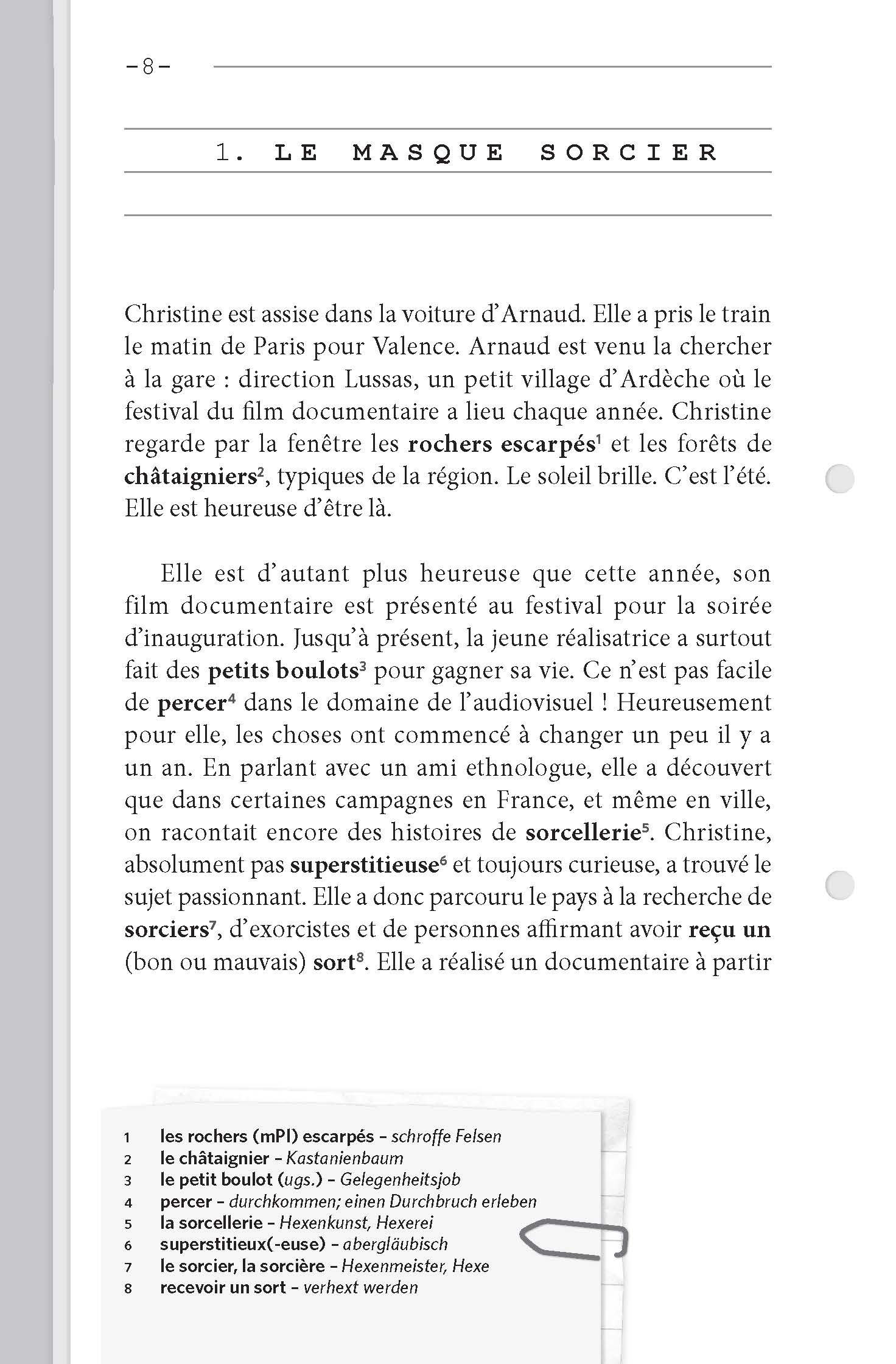 PONS Kurzkrimi Französisch - Le masque sorcier