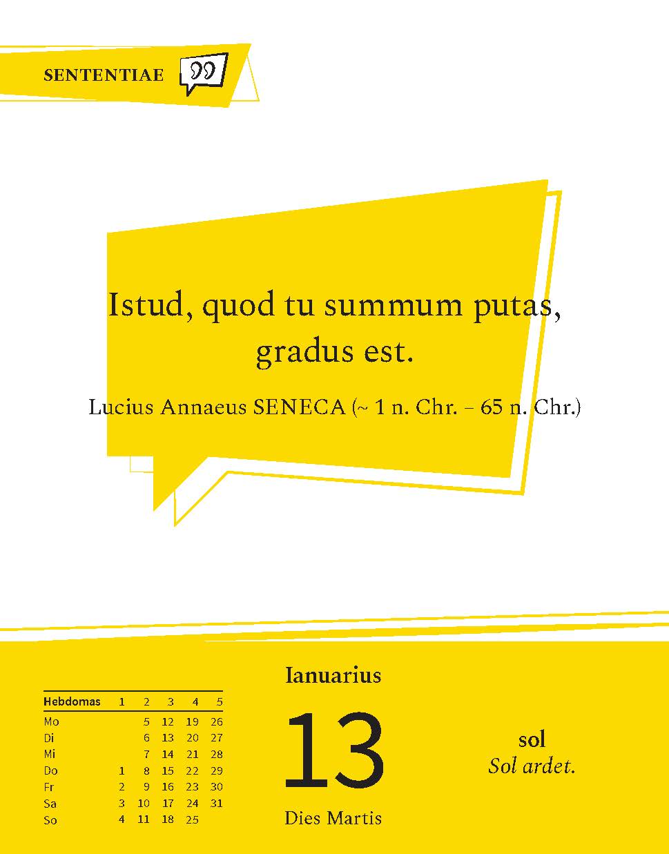 Langenscheidt Sprachkalender Latein 2026