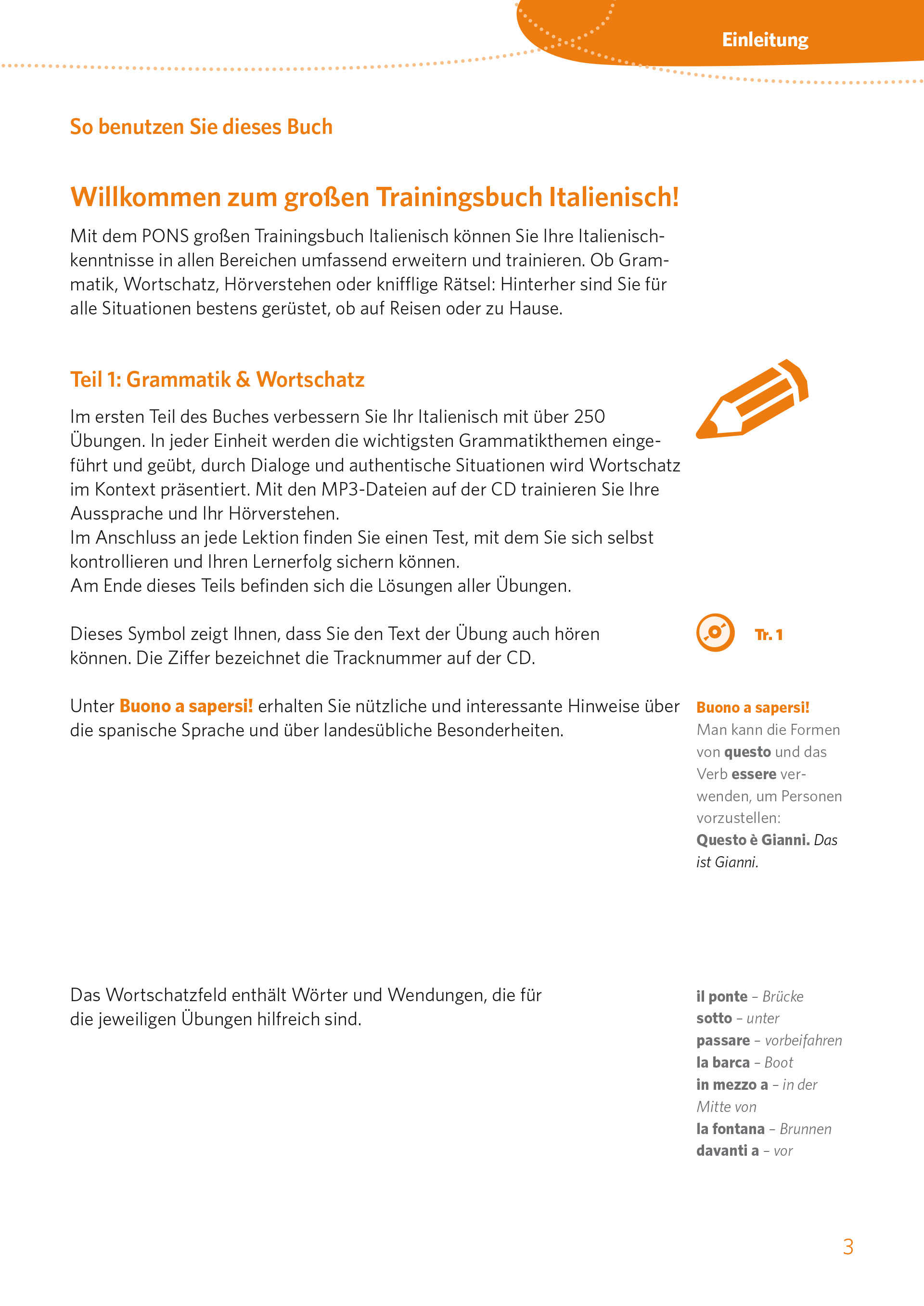 PONS Das große Trainingsbuch Italienisch