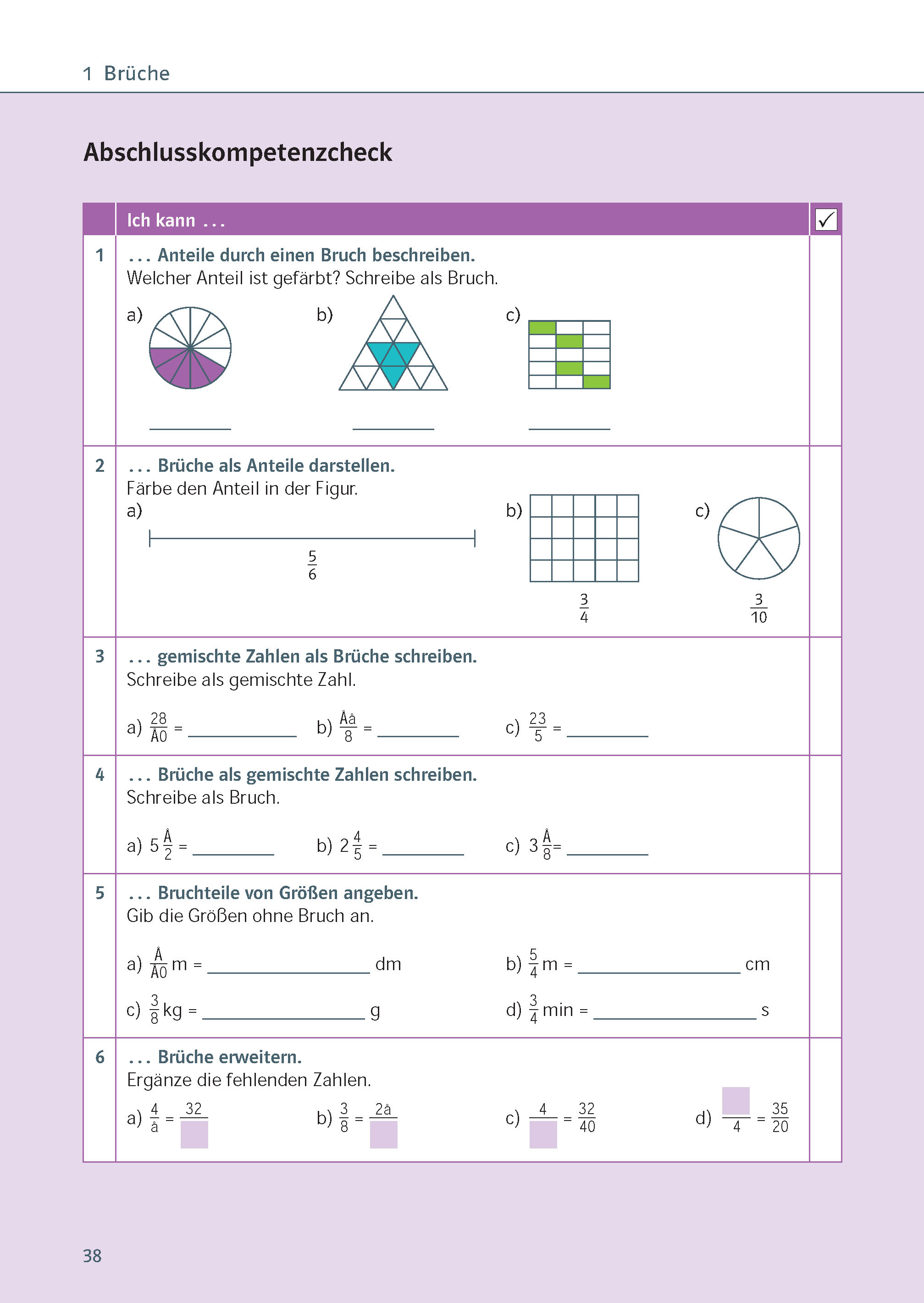 Klett Ich kann Mathe Brüche und Dezimalzahlen 5./6. Klasse
