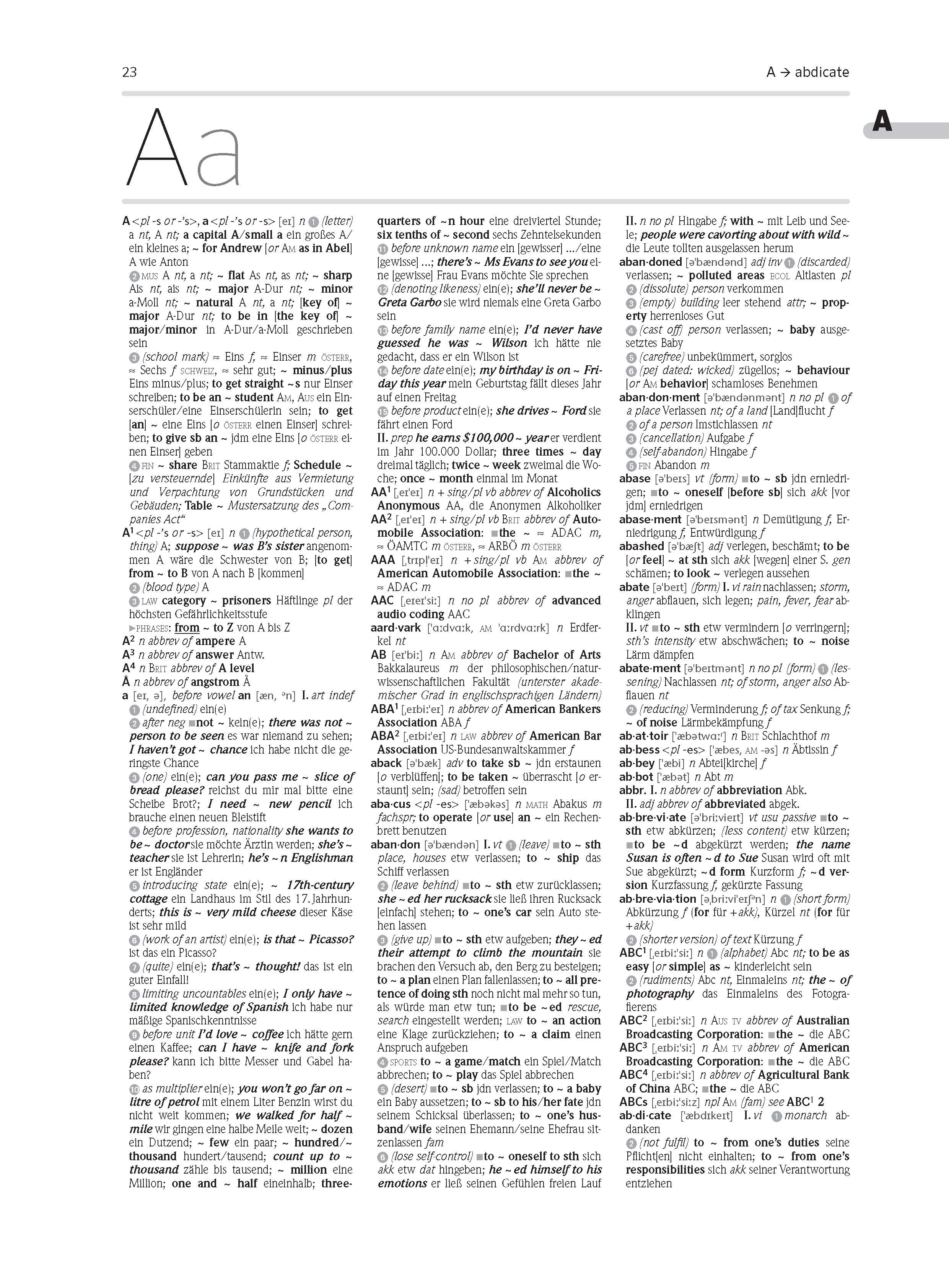 PONS Großwörterbuch Englisch