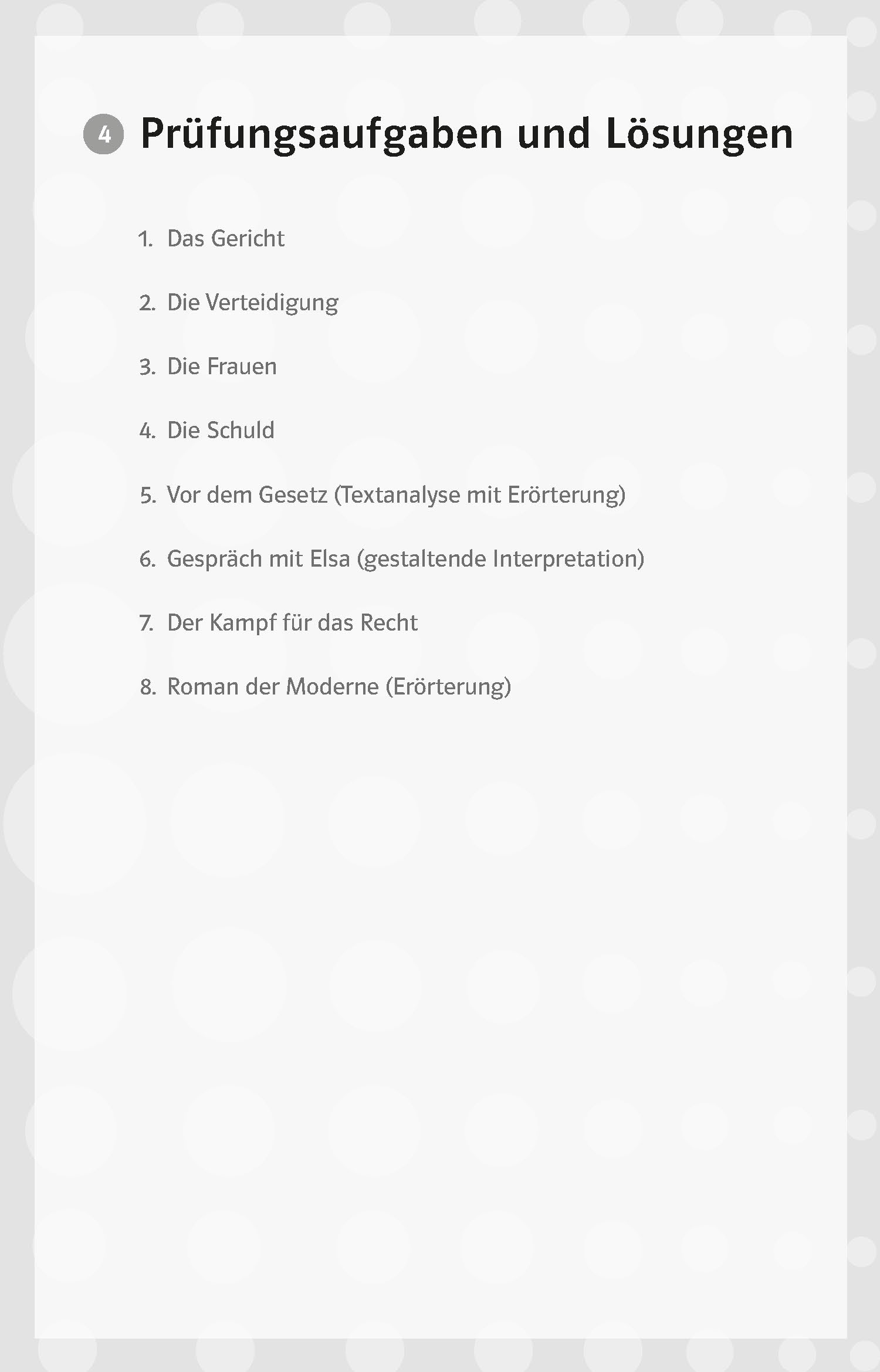 Klett Lektürehilfen Franz Kafka, Der Proceß