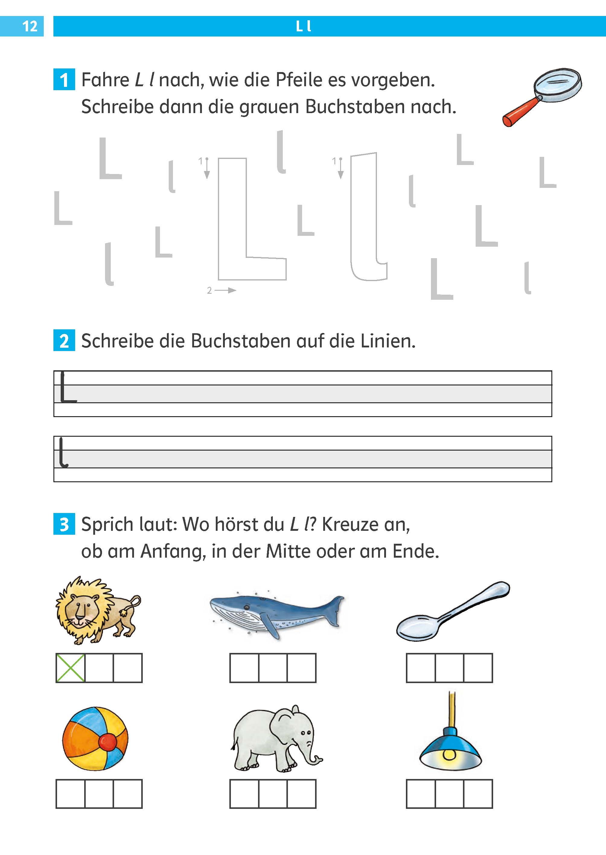 Klett Die Deutsch-Helden: ABC und Schwungübungen 1. Klasse