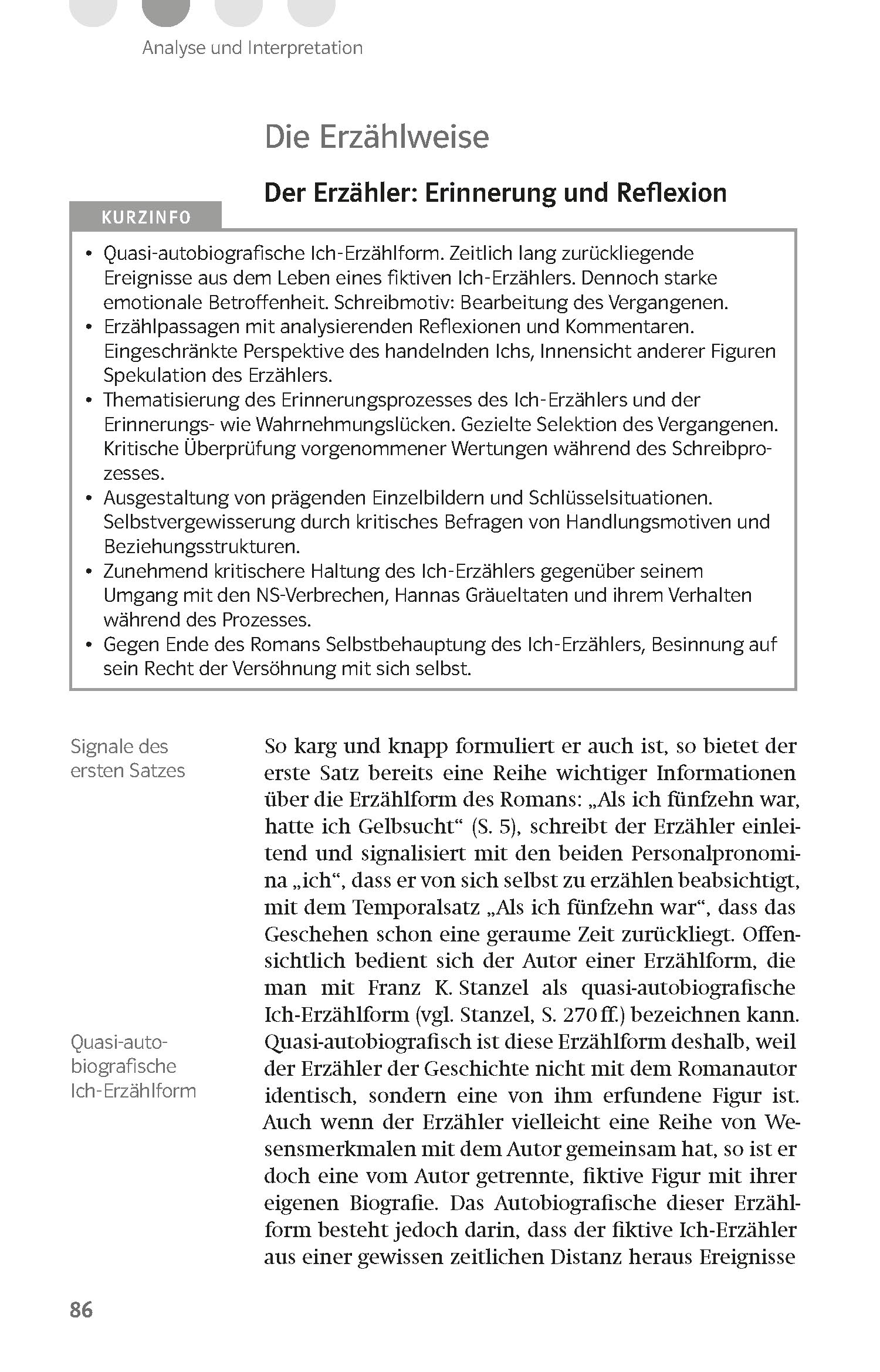 Klett Lektürehilfen Bernhard Schlink, Der Vorleser