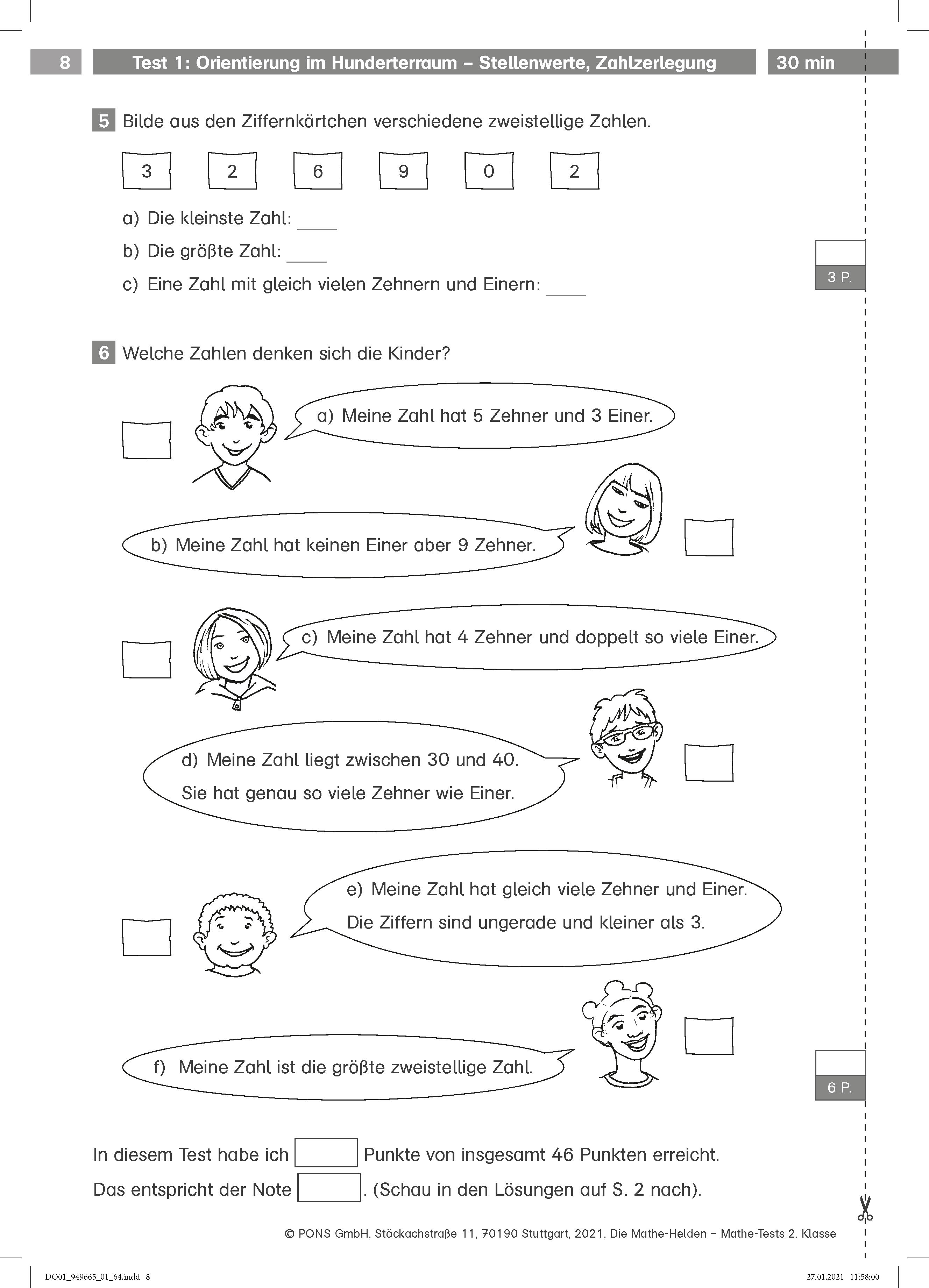 Klett Die Mathe-Helden: Mathe-Tests 2. Klasse