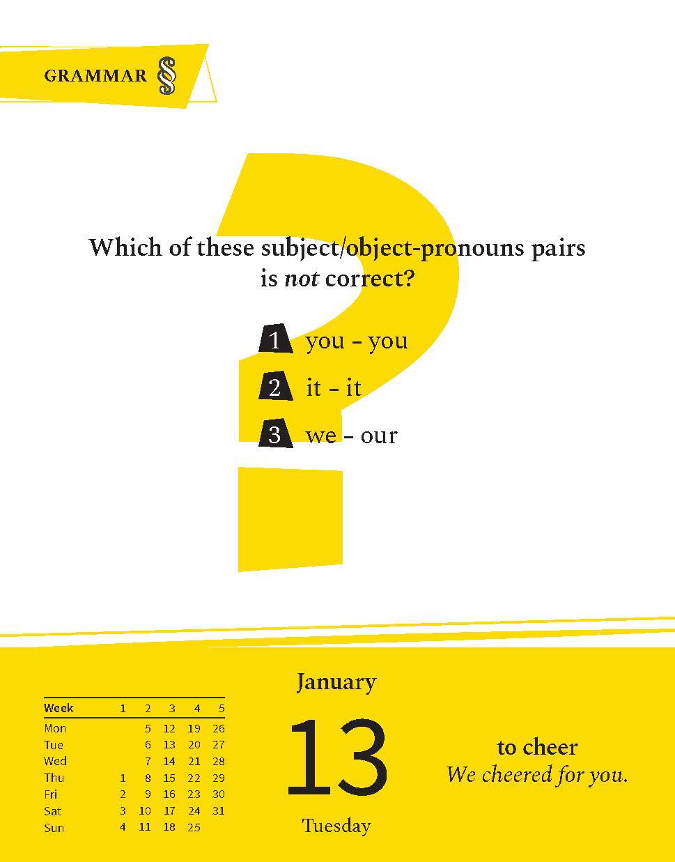 Langenscheidt Sprachkalender Englisch A Quiz a Day 2026