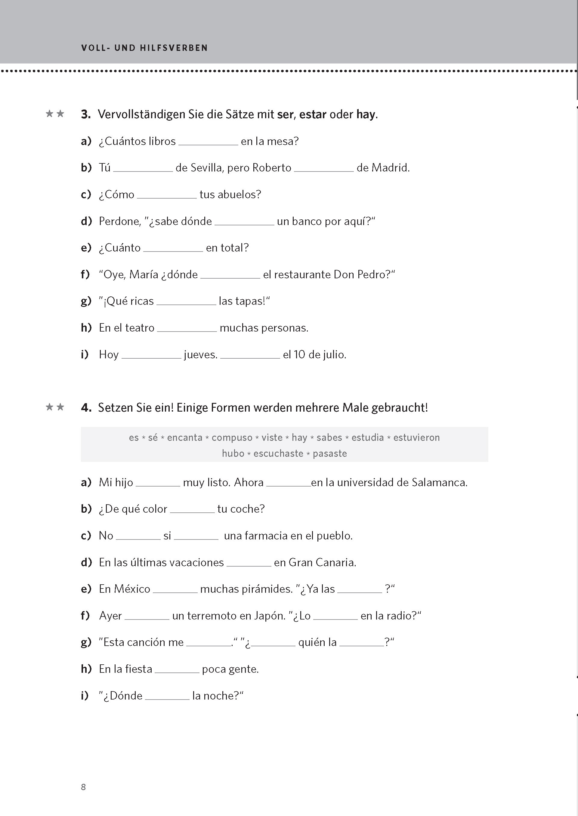 PONS Verben & Zeiten trainieren Spanisch
