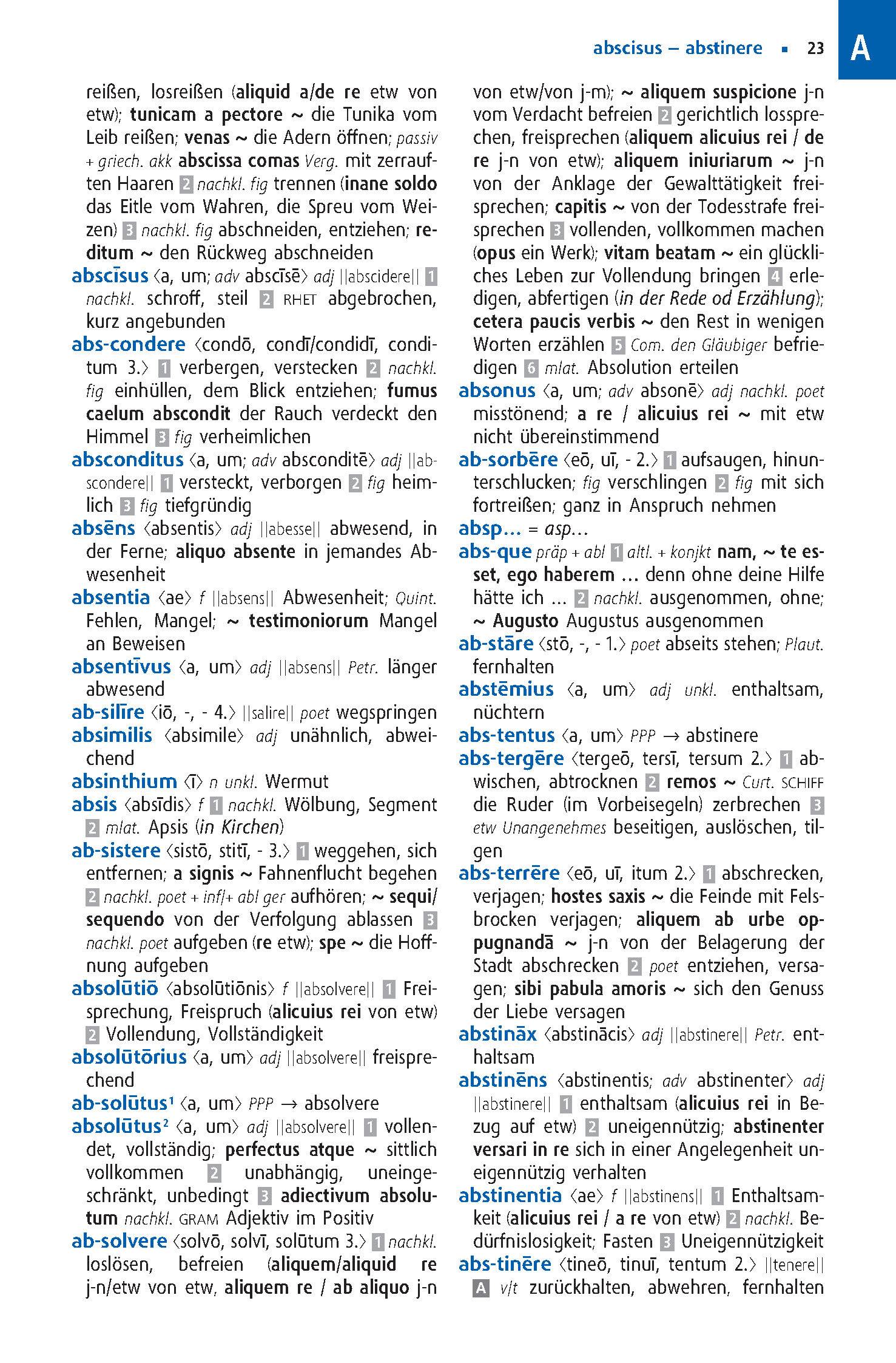 Langenscheidt Abitur-Wörterbuch Latein Klausurausgabe