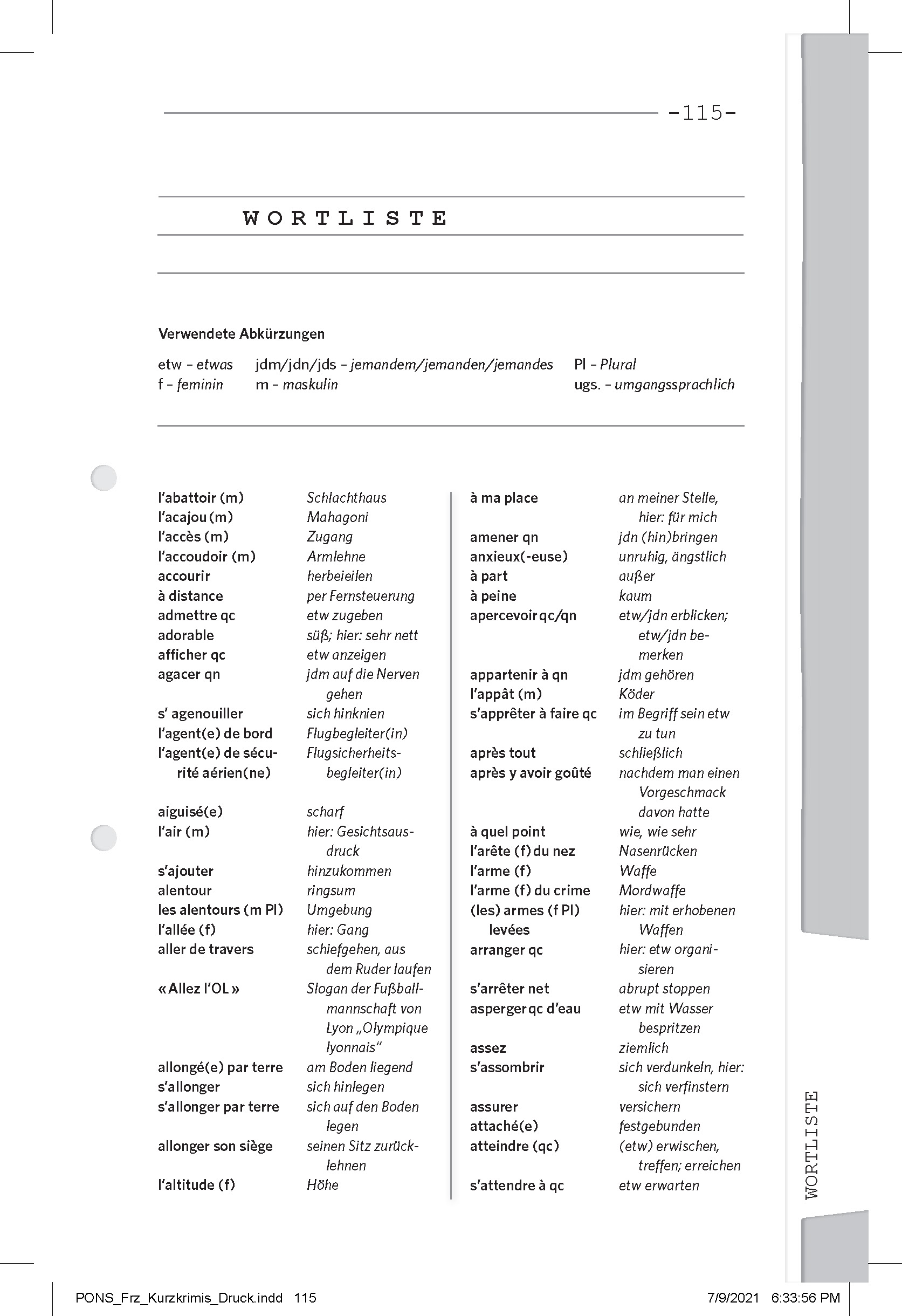 PONS Kurzkrimi Französisch Le goût du meurtre