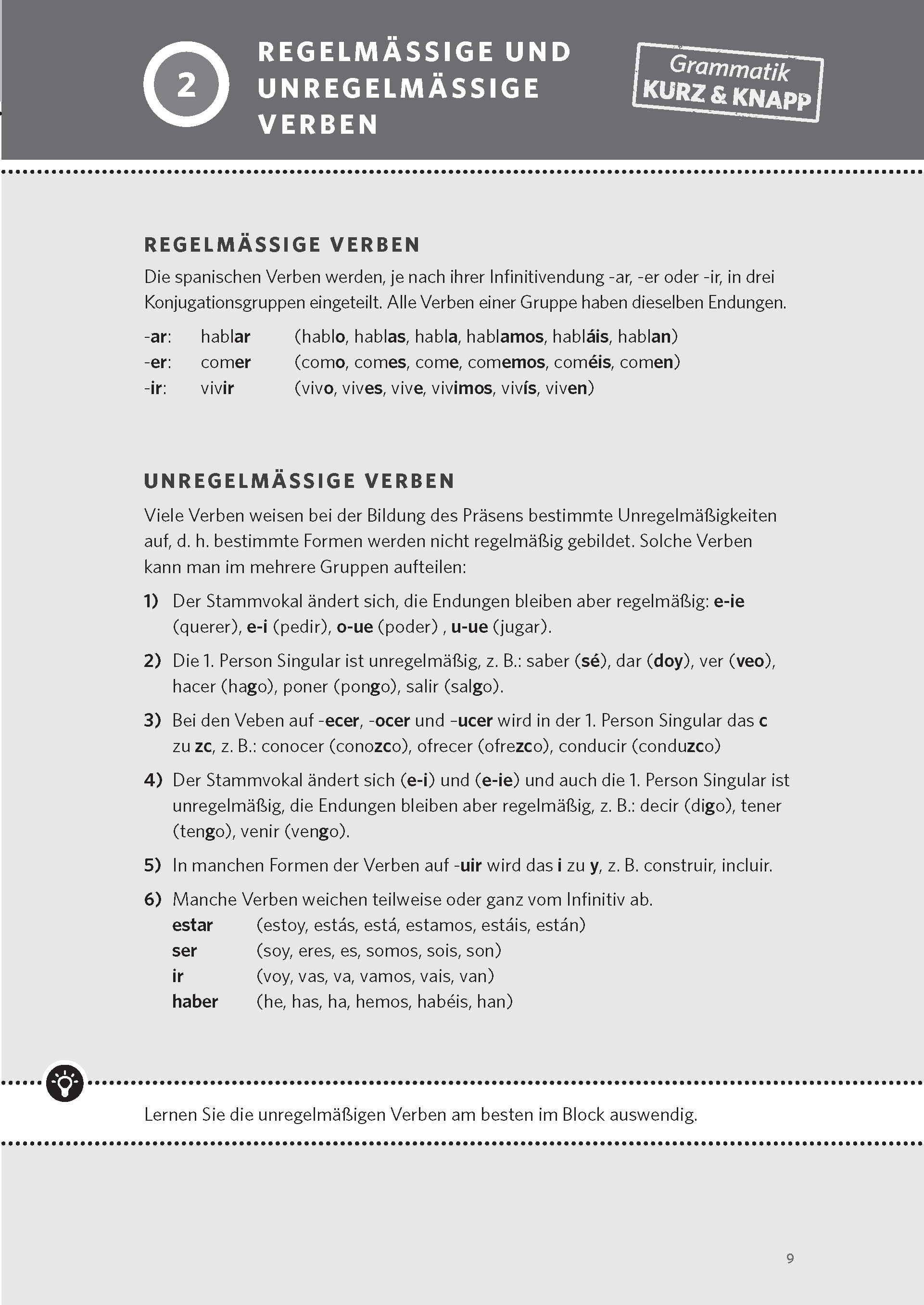 PONS Verben & Zeiten trainieren Spanisch