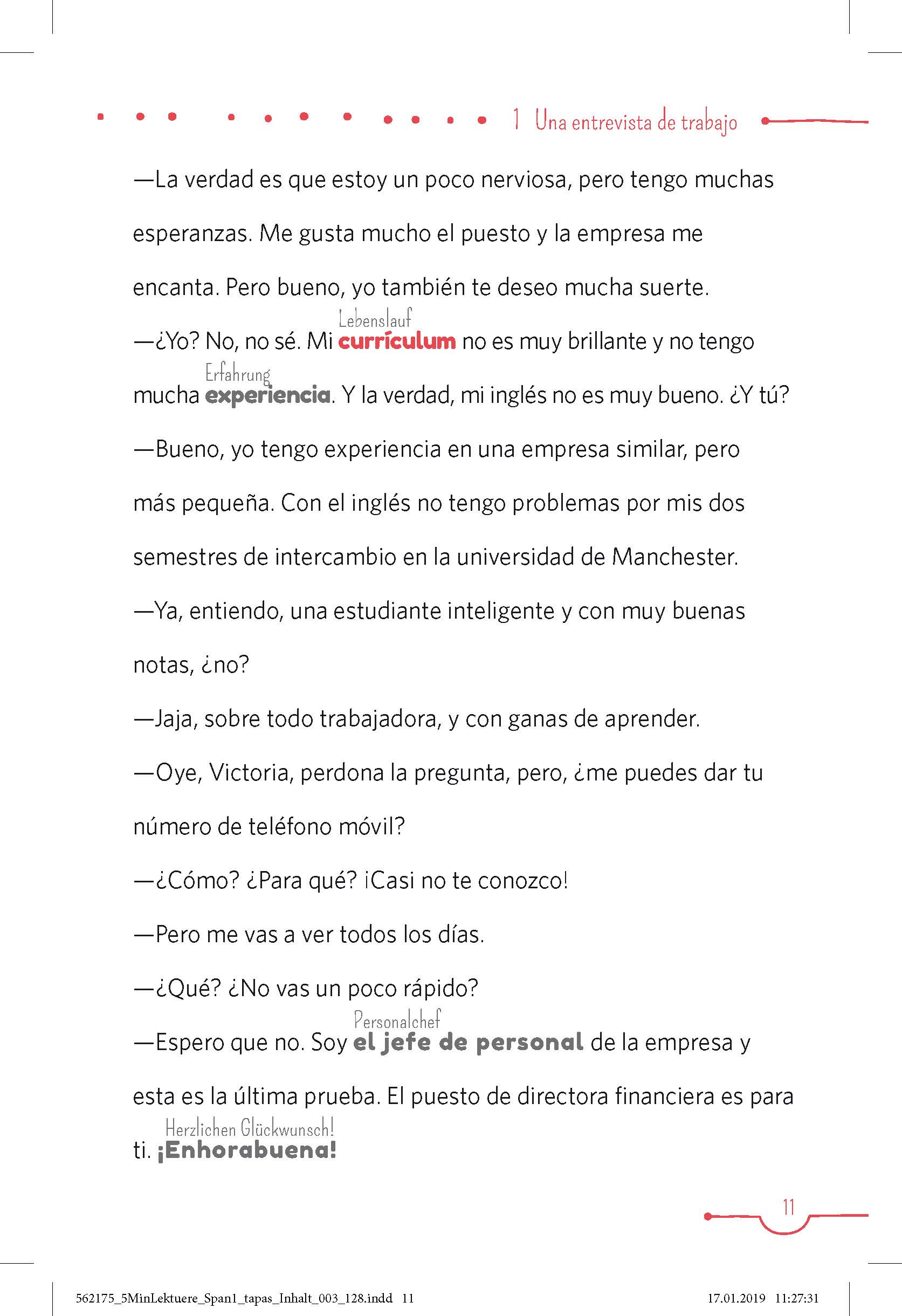 PONS 5-Minuten-Lektüren Spanisch A1 - Tapas y más