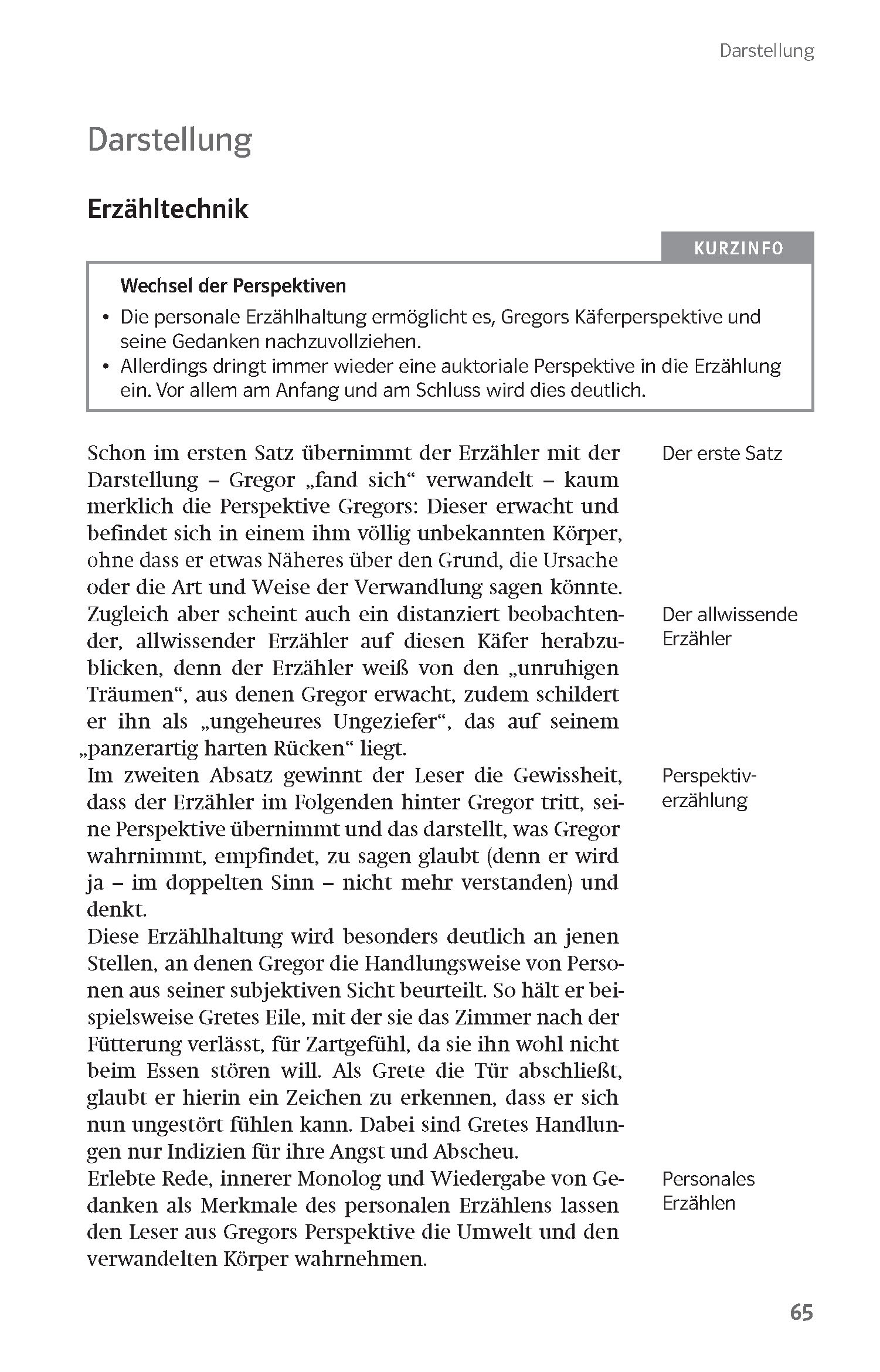 Klett Lektürehilfen Franz Kafka, Die Verwandlung