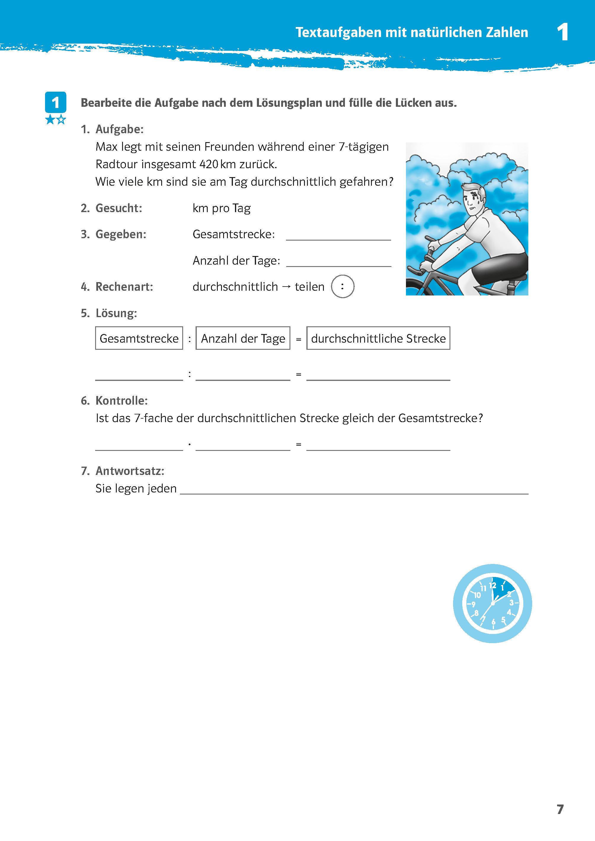 Klett 10-Minuten-Training Mathematik Textaufgaben 5. Klasse