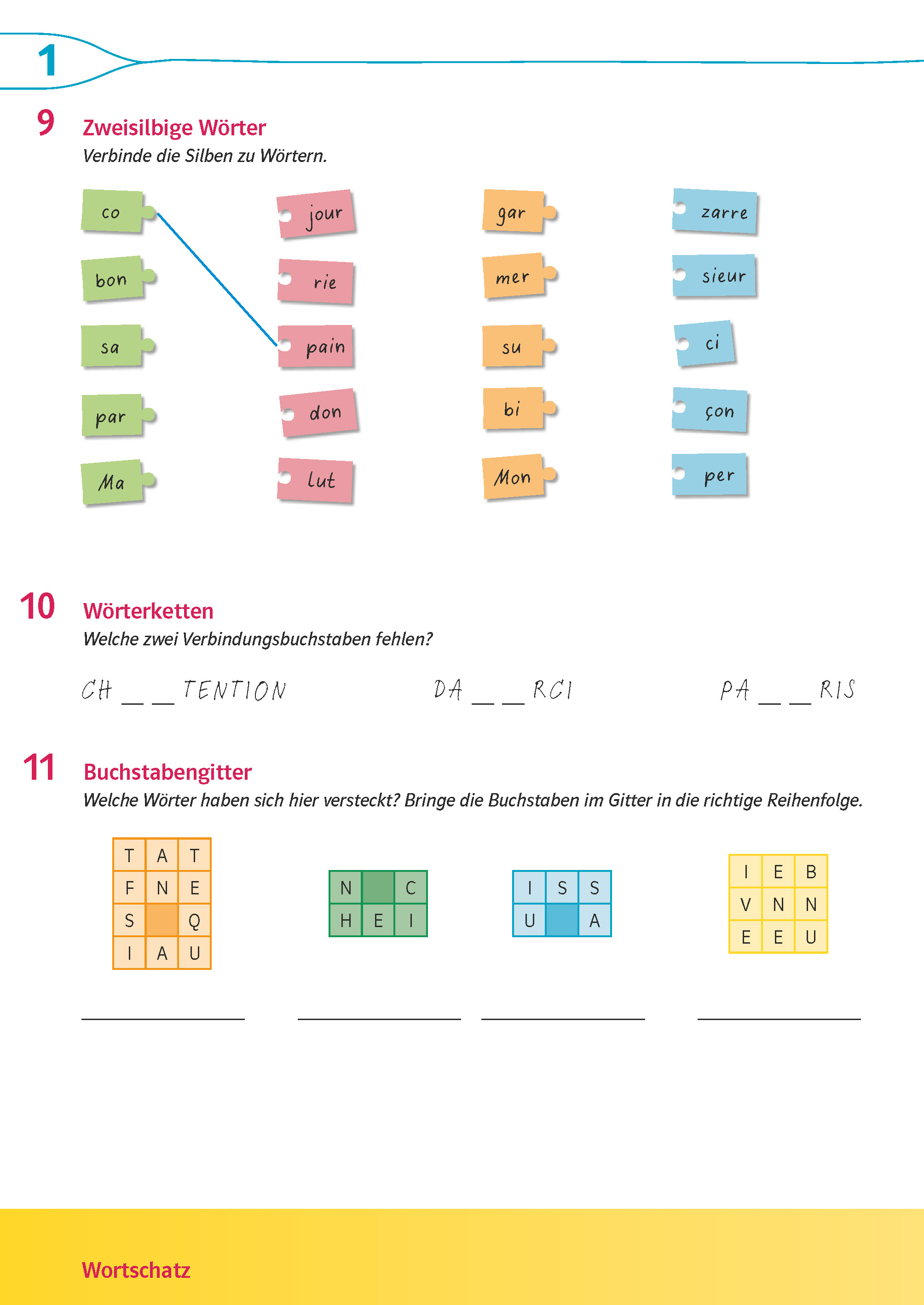 Découvertes 1 Bayern (ab 2017) - Übungsblock zum Schulbuch