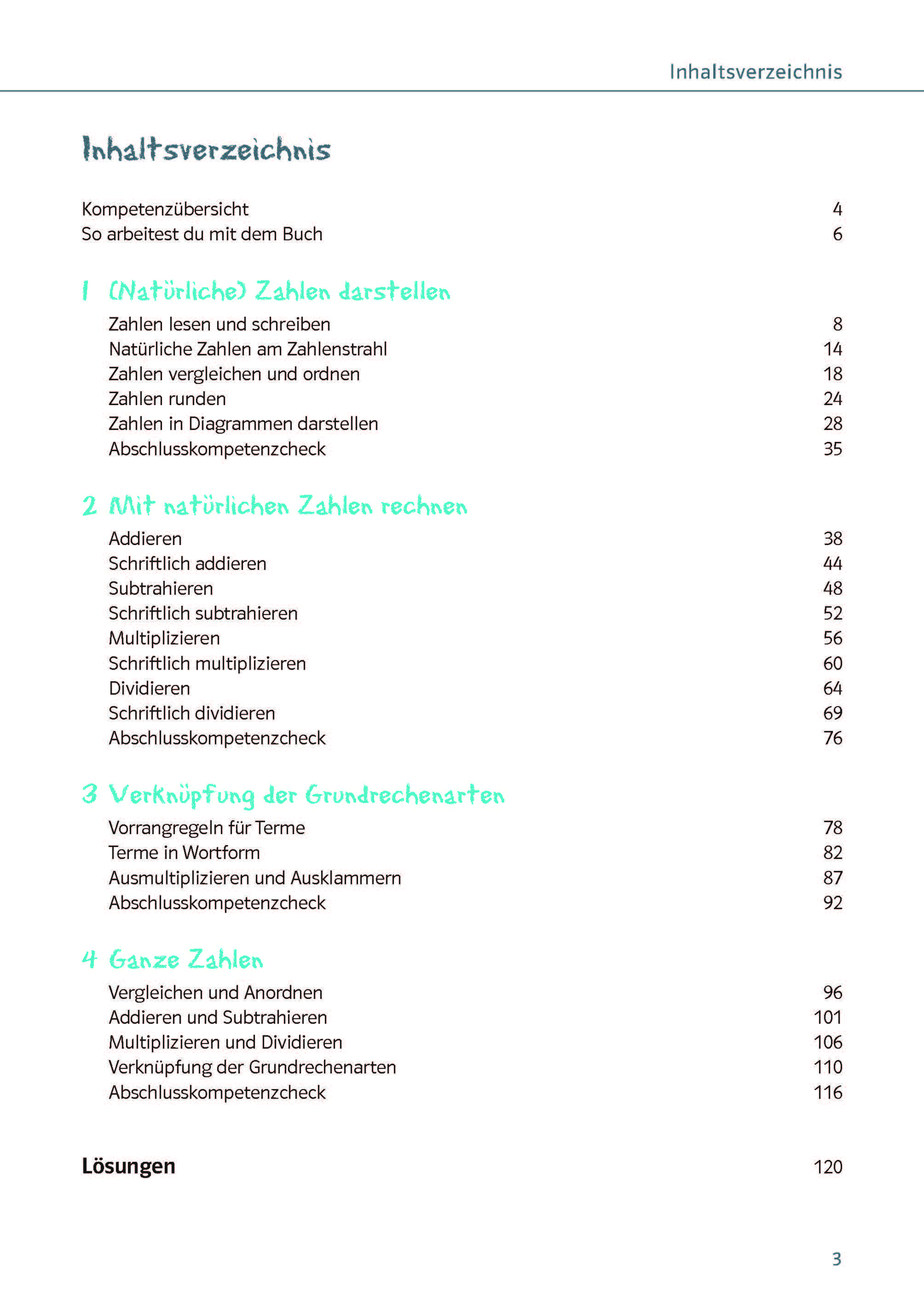 Klett Ich kann … Mathe Ganze Zahlen 5./6. Klasse