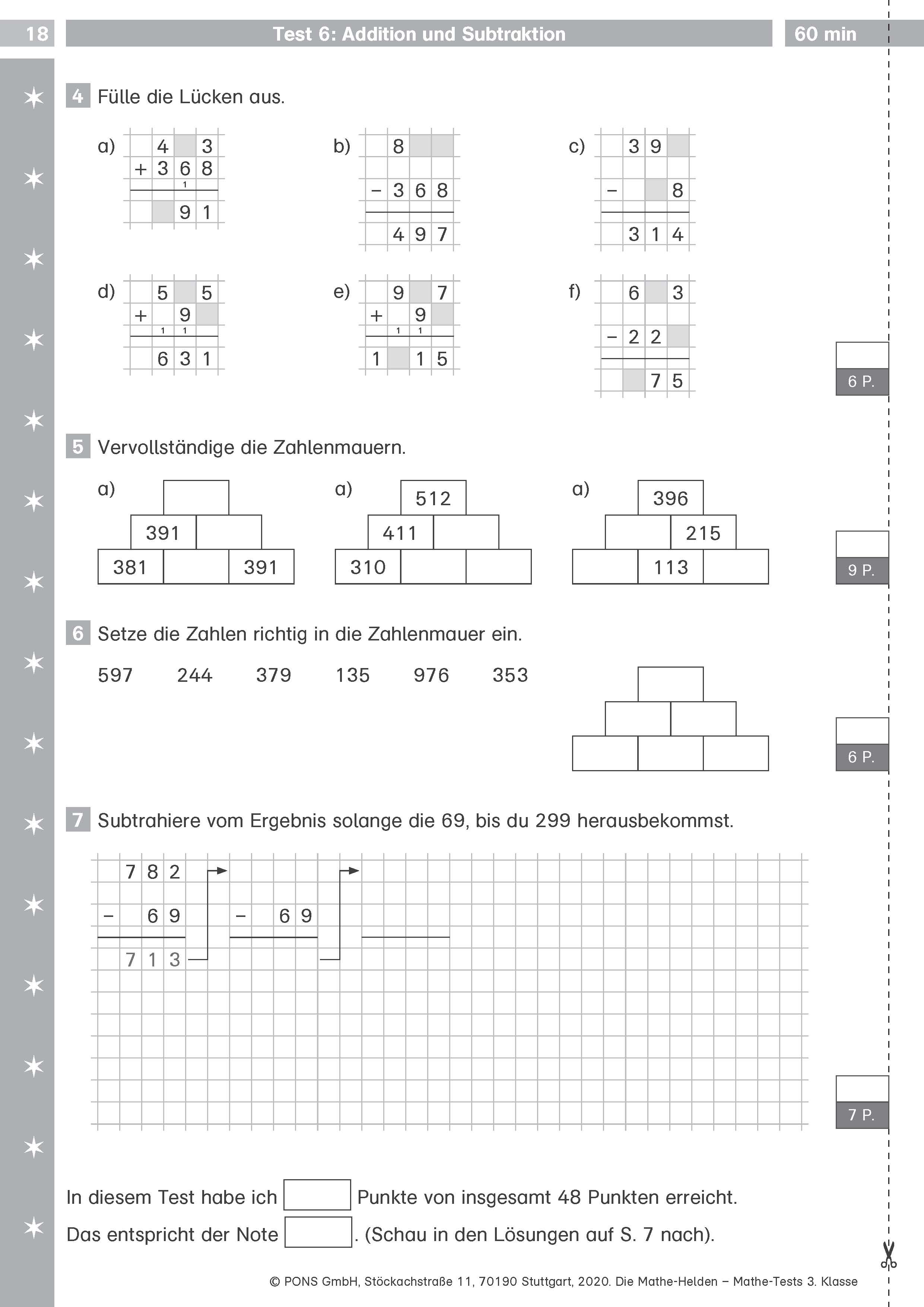 Klett Die Mathe-Helden: Mathe-Tests 3. Klasse