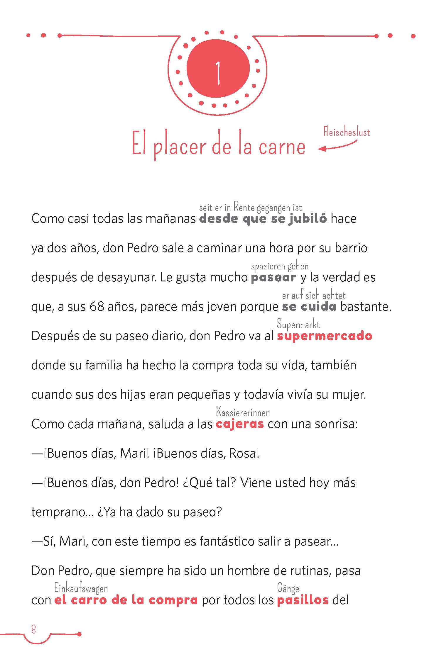 PONS 5-Minuten-Lektüren Spanisch A2 - La casa amarilla