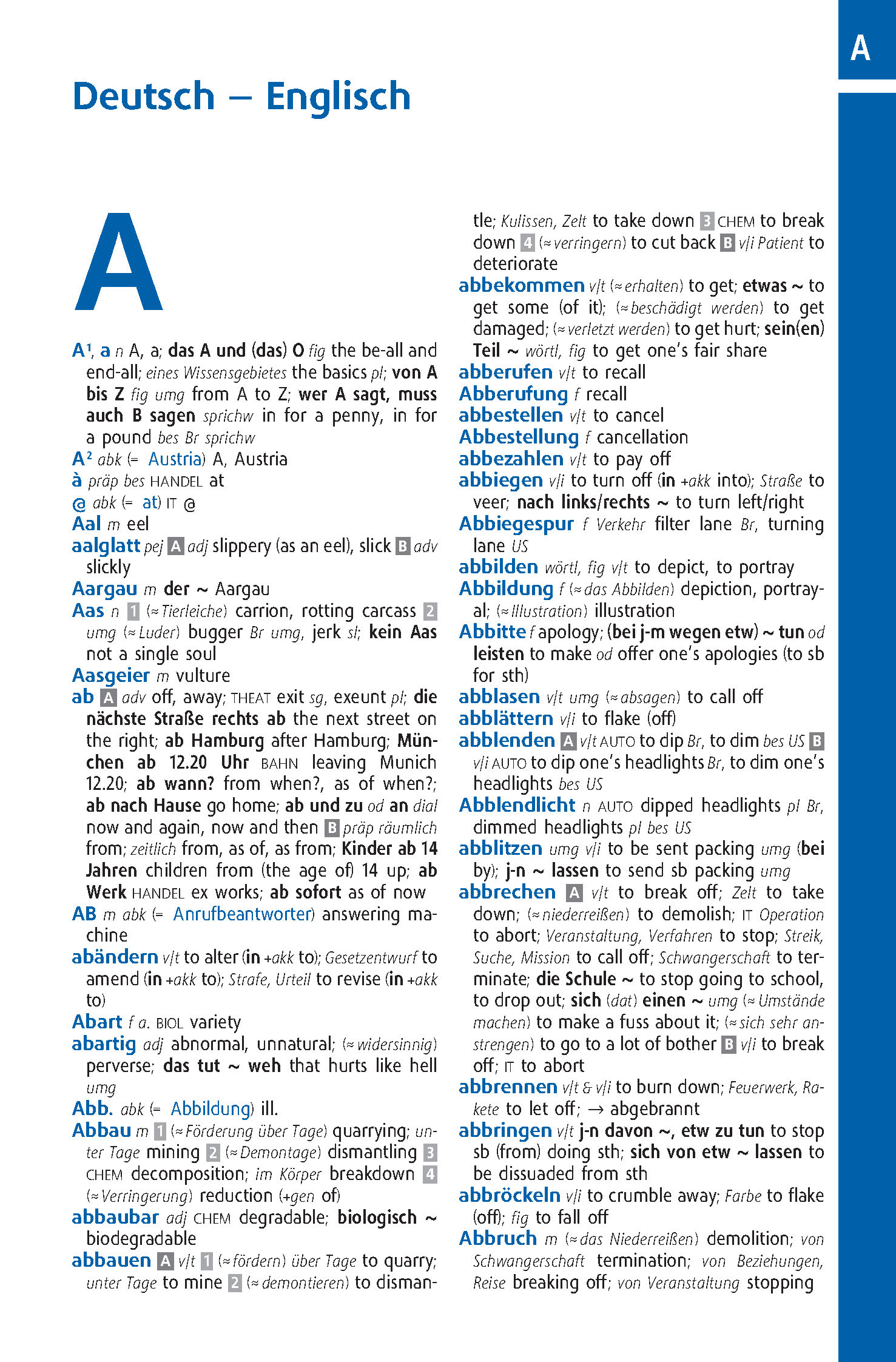 Langenscheidt Abitur-Wörterbuch Englisch Klausurausgabe