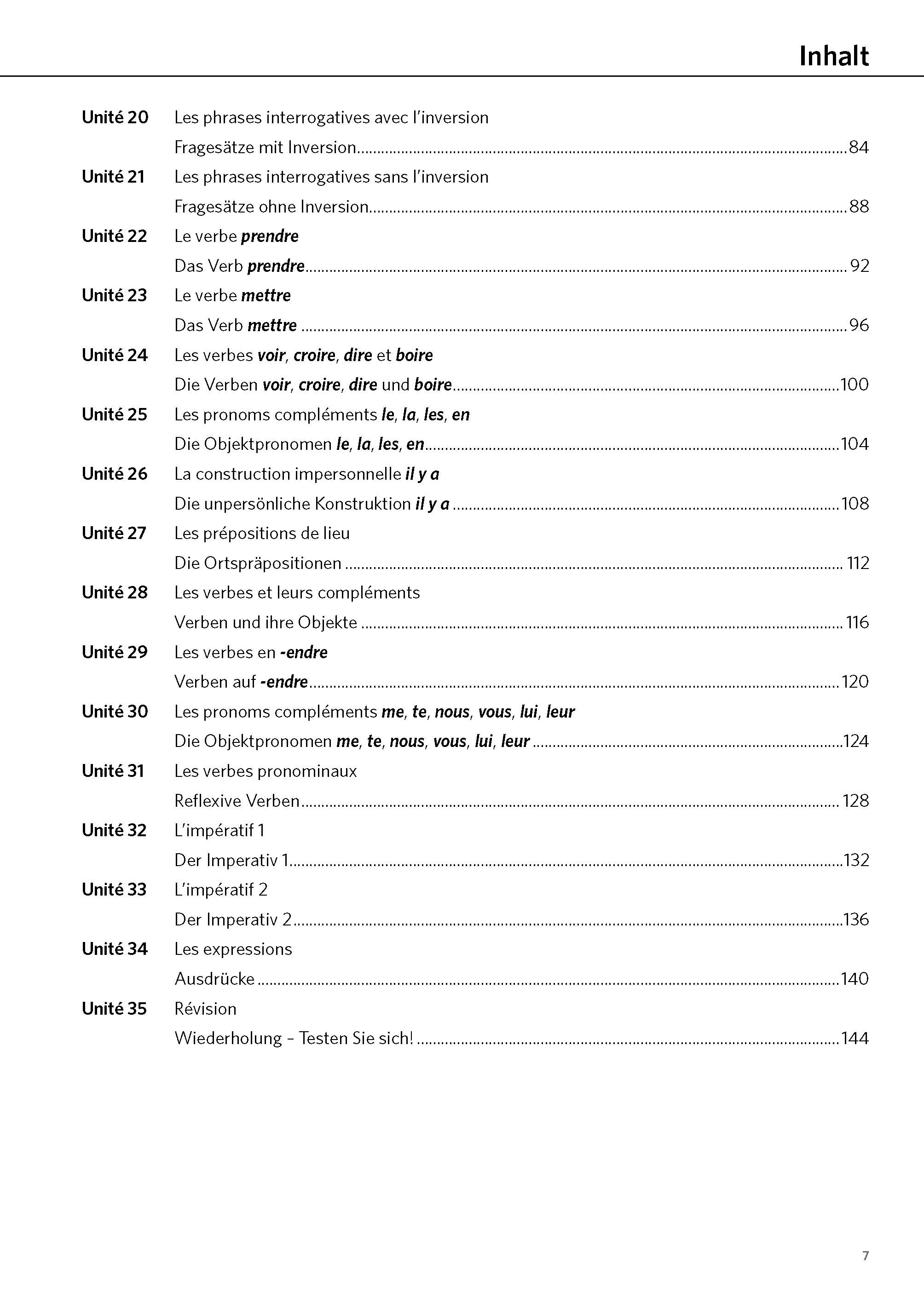 PONS Satz für Satz Französisch A1