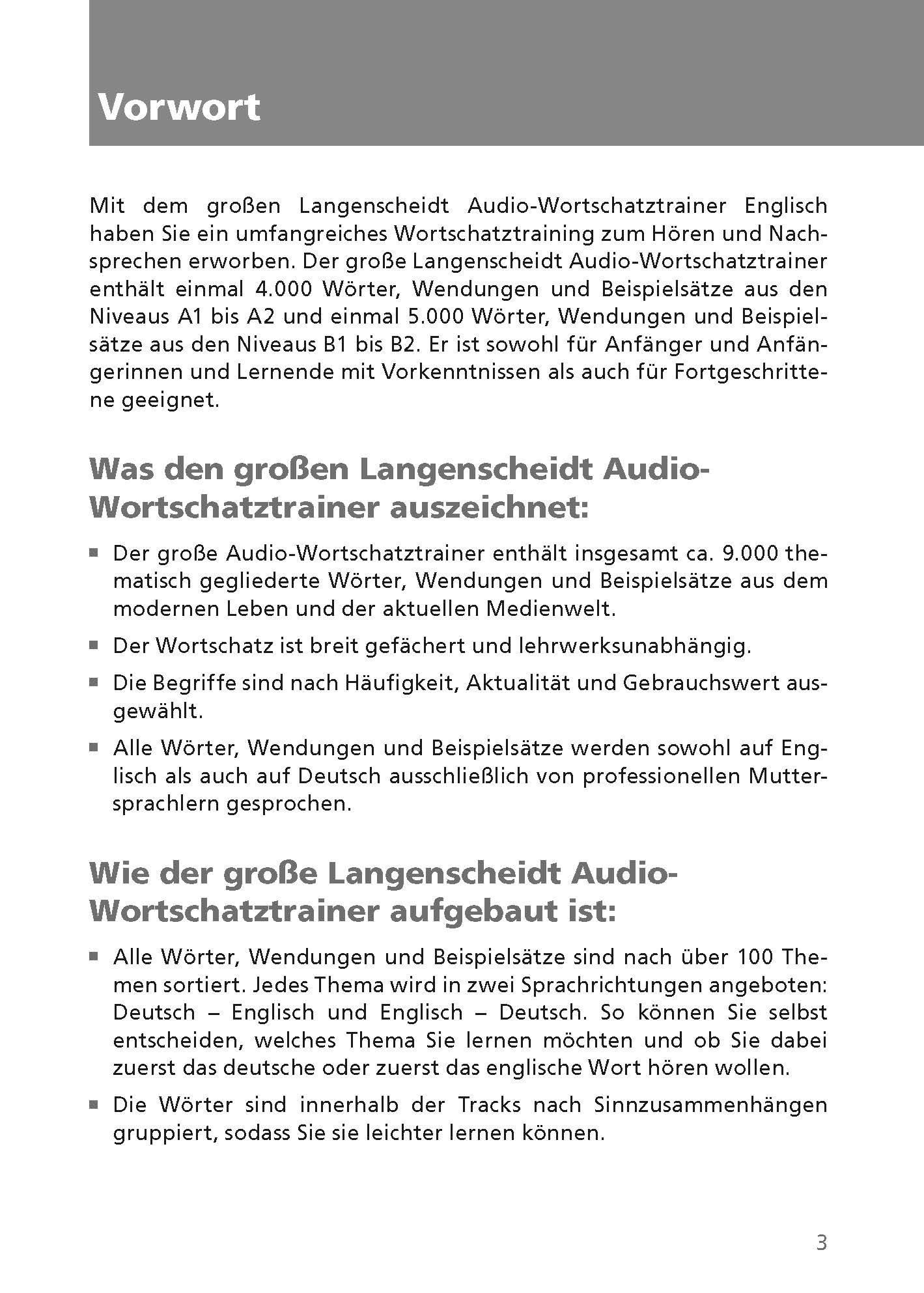 Langenscheidt Der große Audio-Wortschatztrainer Englisch