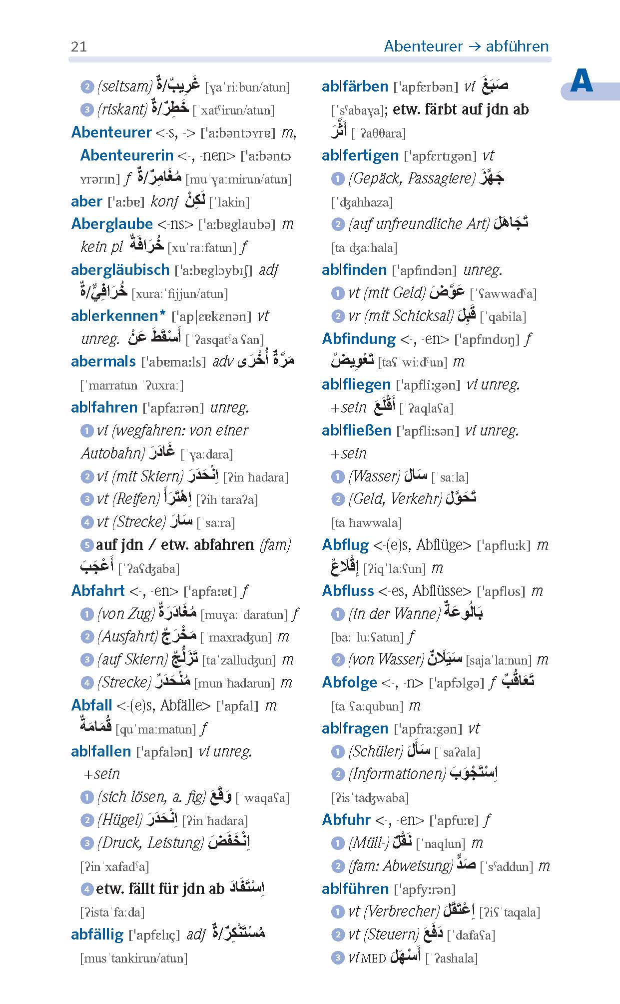 PONS Standardwörterbuch Plus Arabisch