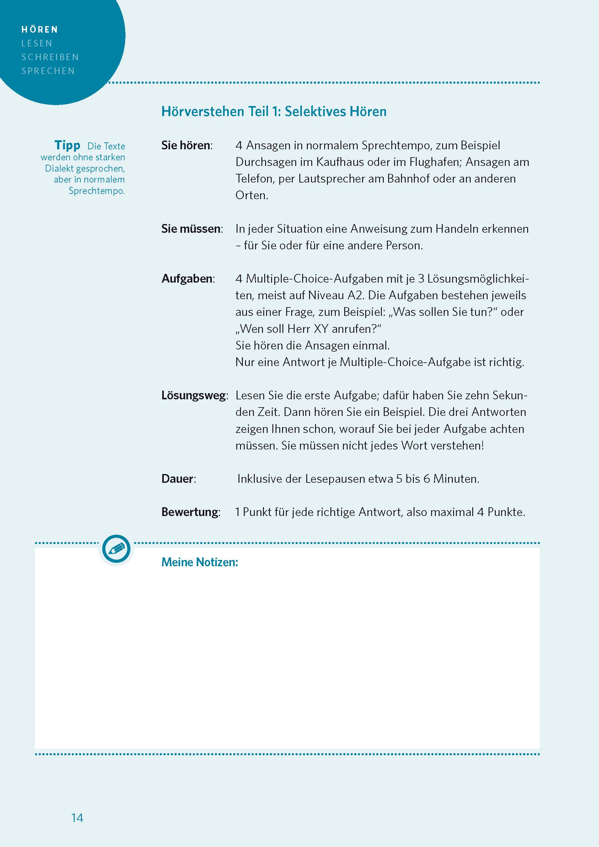 PONS Modelltests Deutsch-Test für Zuwanderer