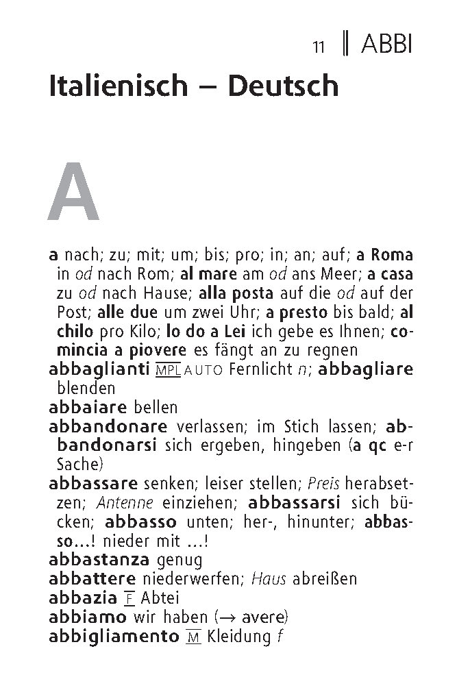 Langenscheidt Reisewörterbuch Italienisch