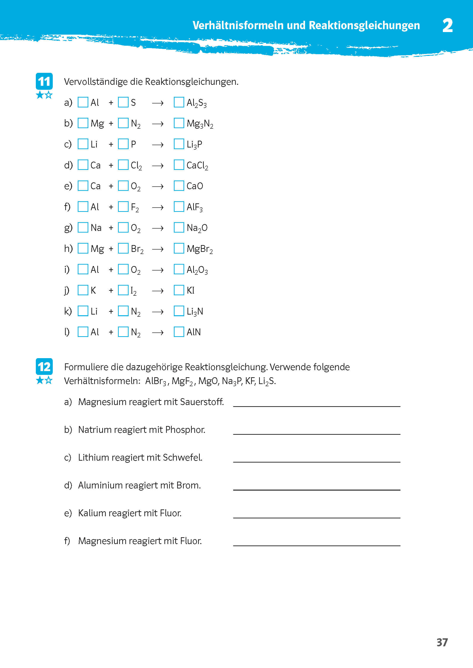 Klett 10-Minuten-Training Chemie Rechnen in Chemie 7.-10. Klasse
