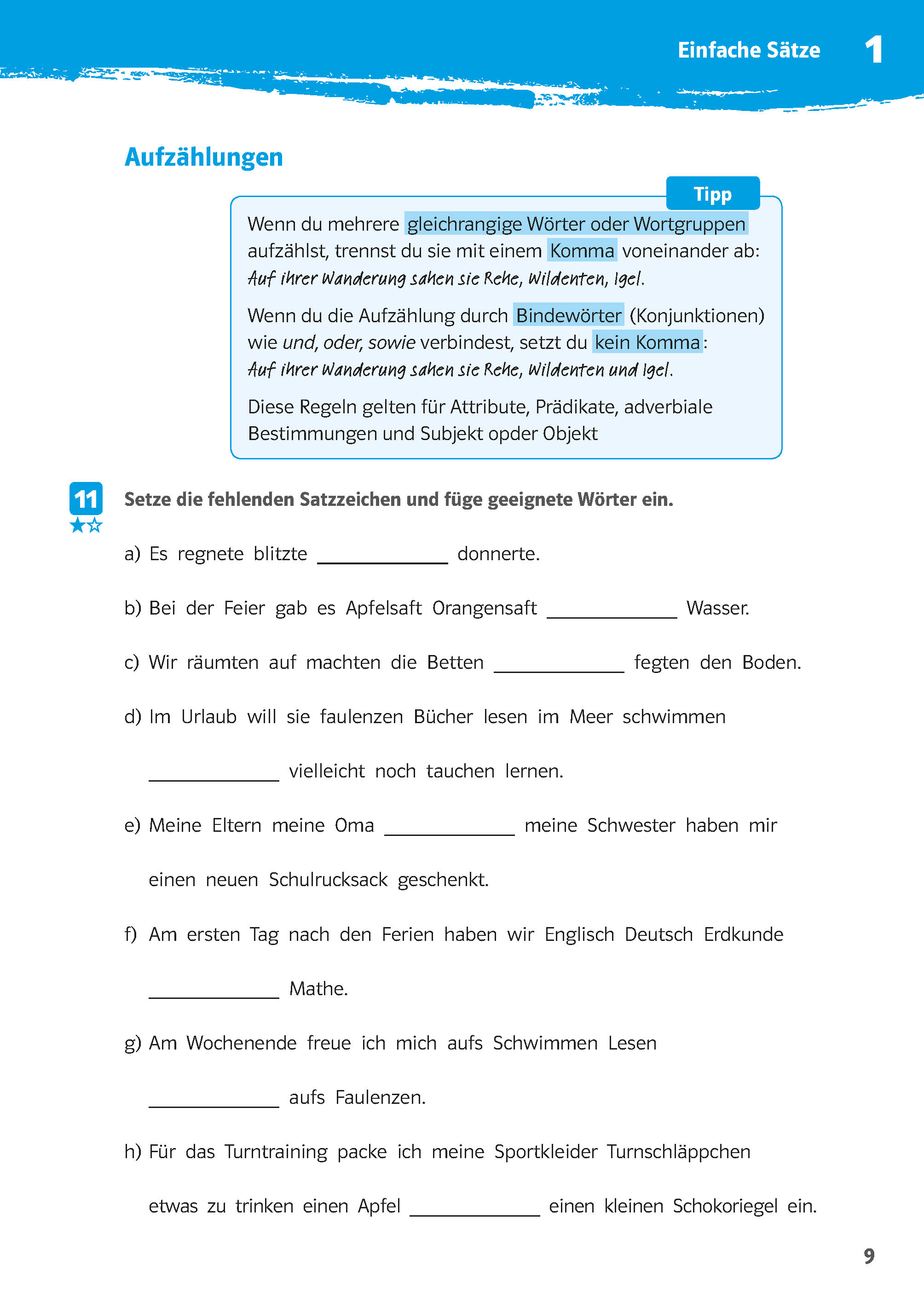 Klett 10-Minuten-Training Deutsch Rechtschreibung Zeichensetzung 5.-7. Klasse