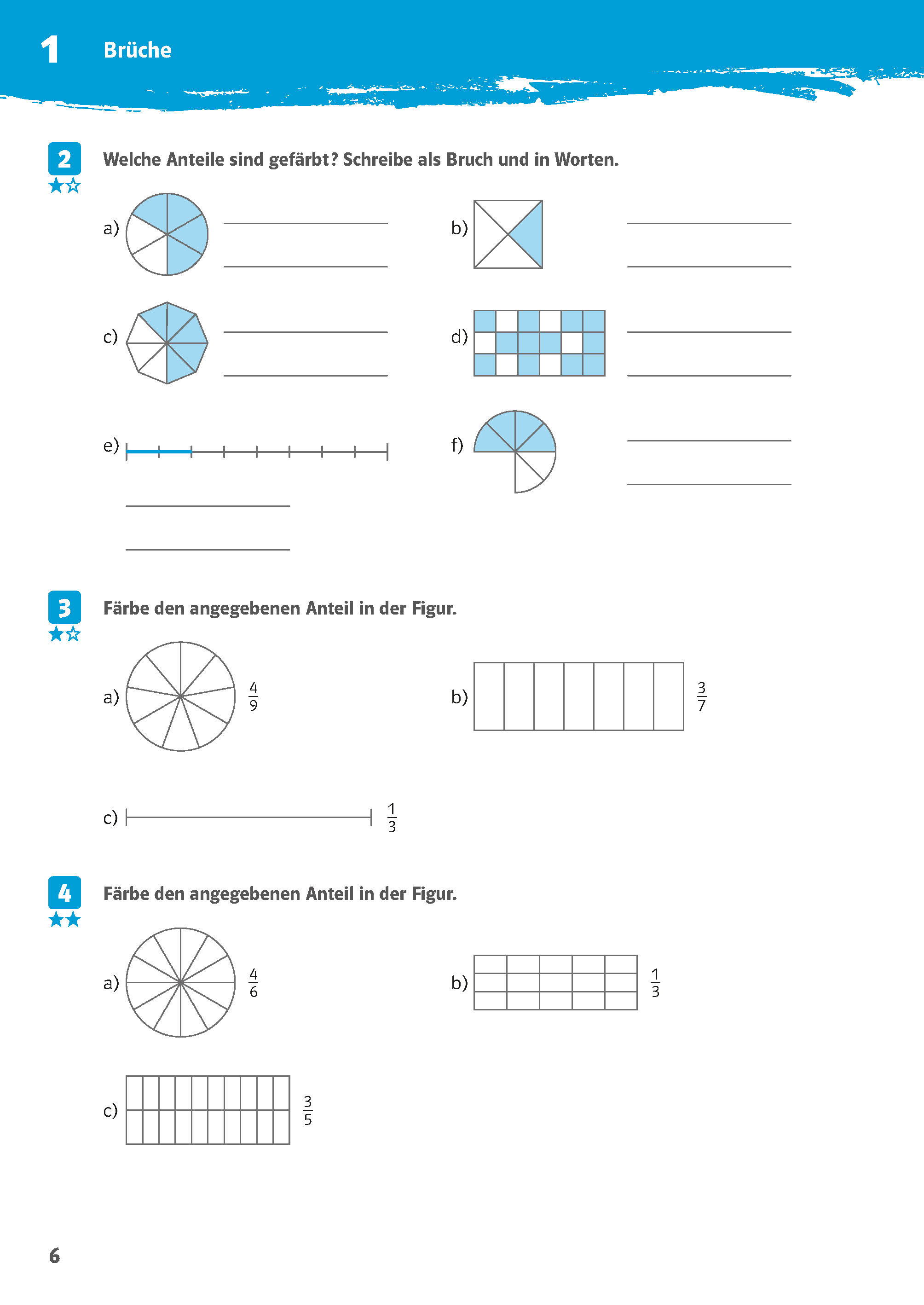 Klett 10-Minuten-Training Mathematik Rechnen mit Brüchen 5./6. Klasse