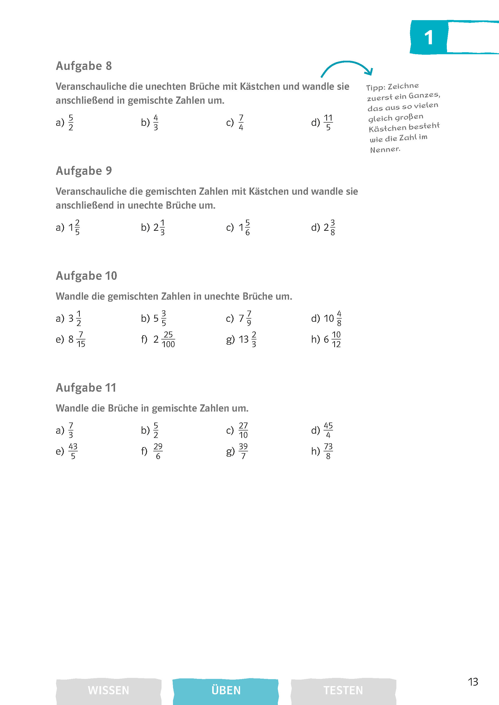 Klett Bruchrechnung im Griff Mathematik 5.-8. Klasse
