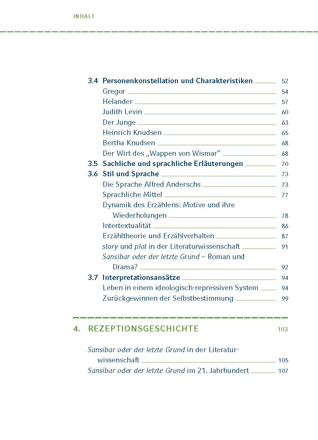 Sansibar oder der letzte Grund von Alfred Andersch