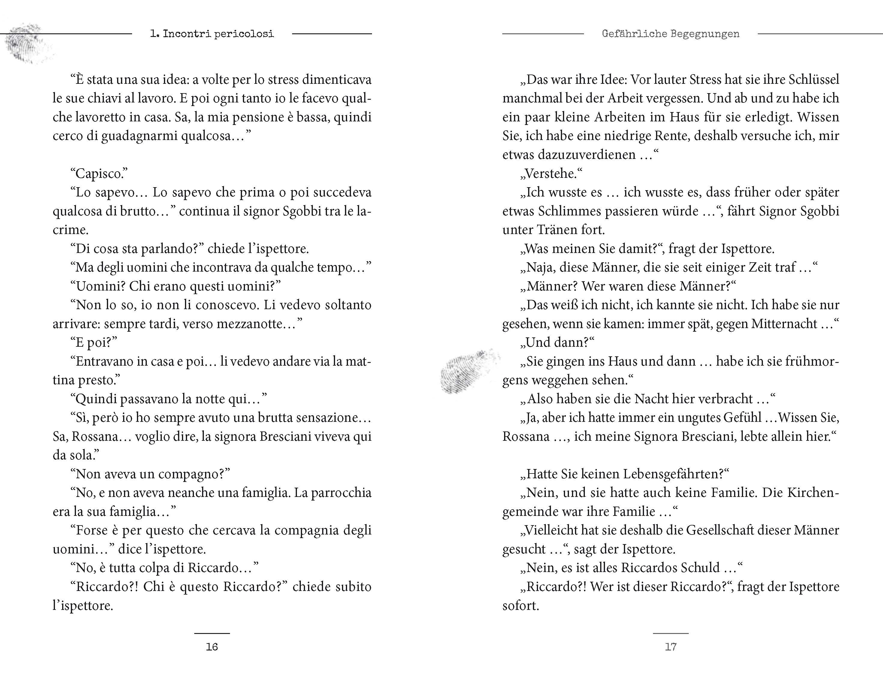 Langenscheidt Krimi zweisprachig Italienisch (A2/B1) - Incontri pericolosi