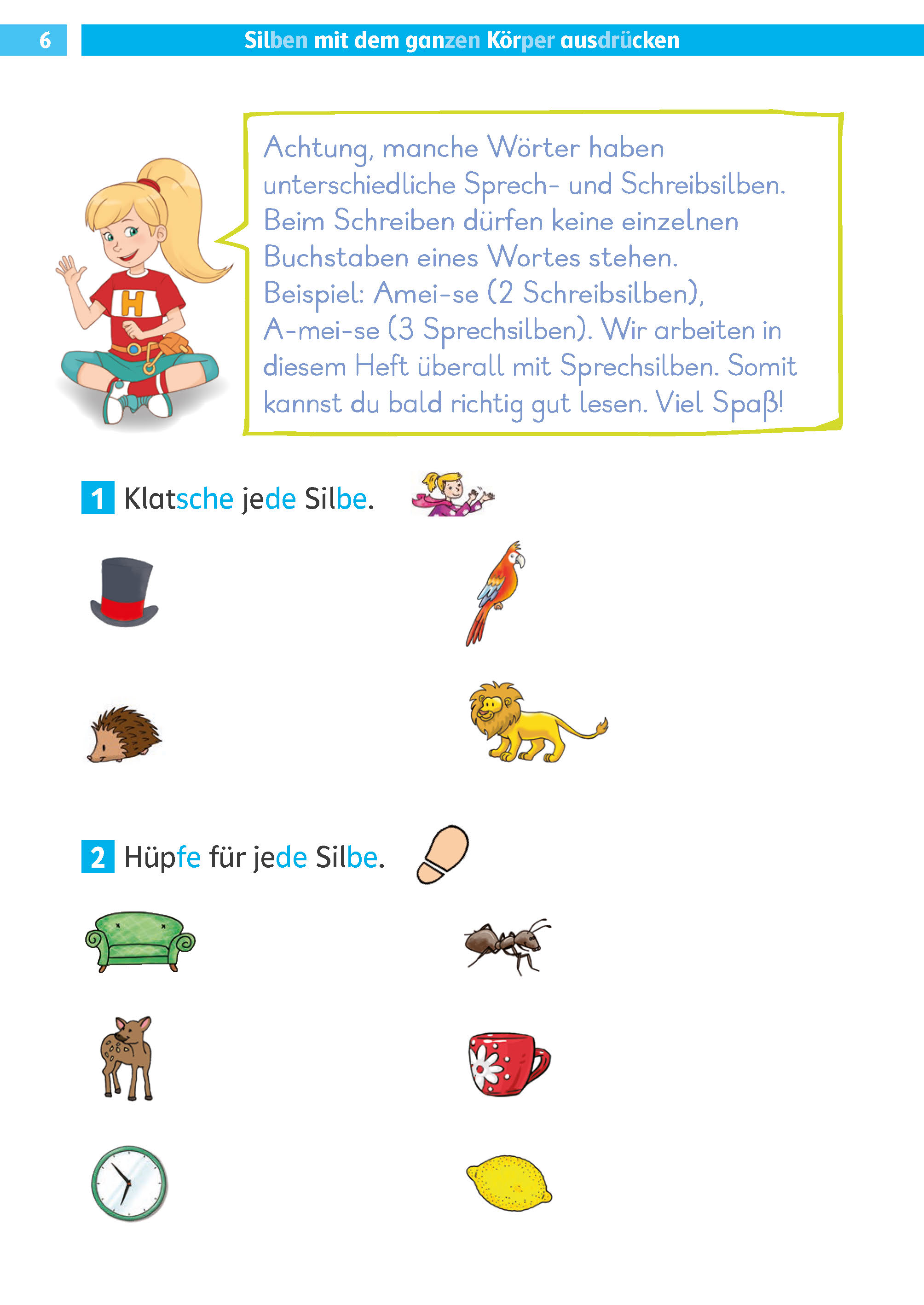 Klett Die Deutsch-Helden: Silben-Lesetraining 1. Klasse