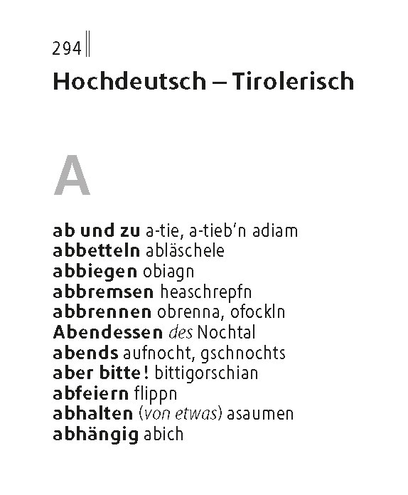 Langenscheidt Lilliput Tirolerisch