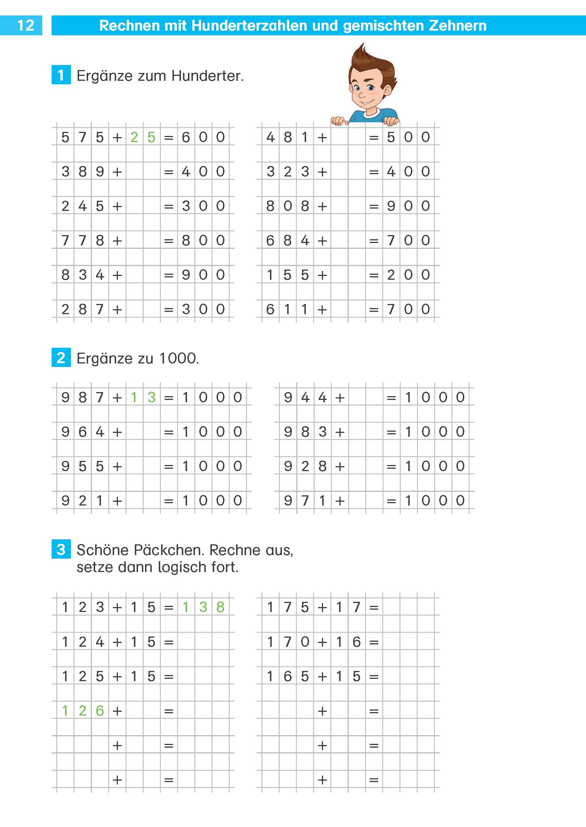 Klett Die Mathe-Helden: Das große Übungsbuch für Mathe-Helden 3. Klasse